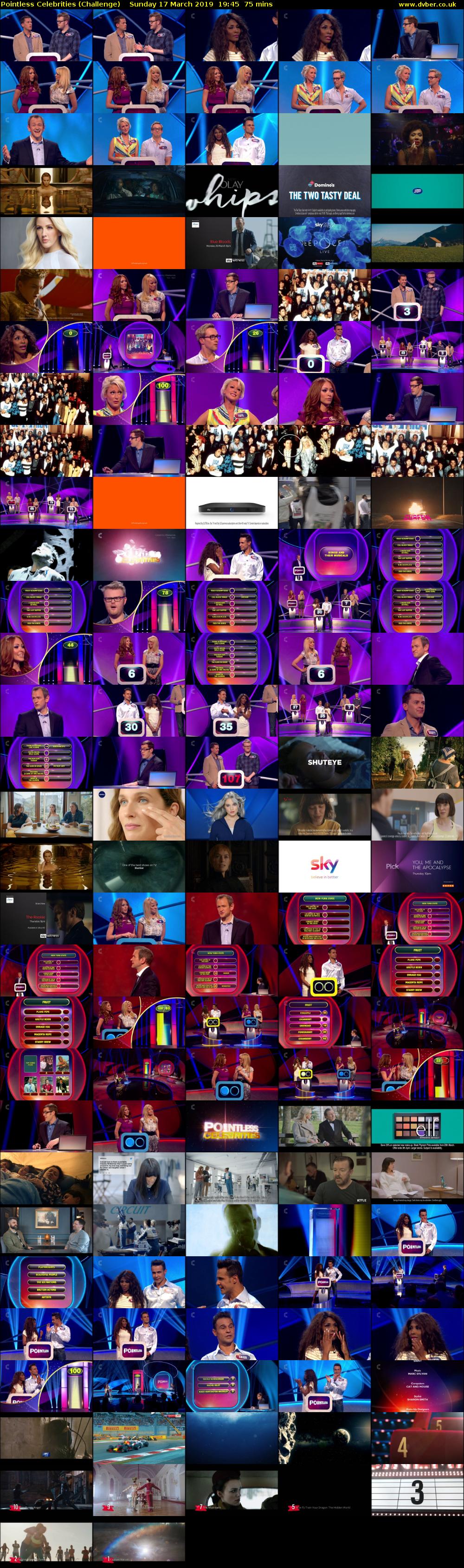 Pointless Celebrities (Challenge) Sunday 17 March 2019 19:45 - 21:00