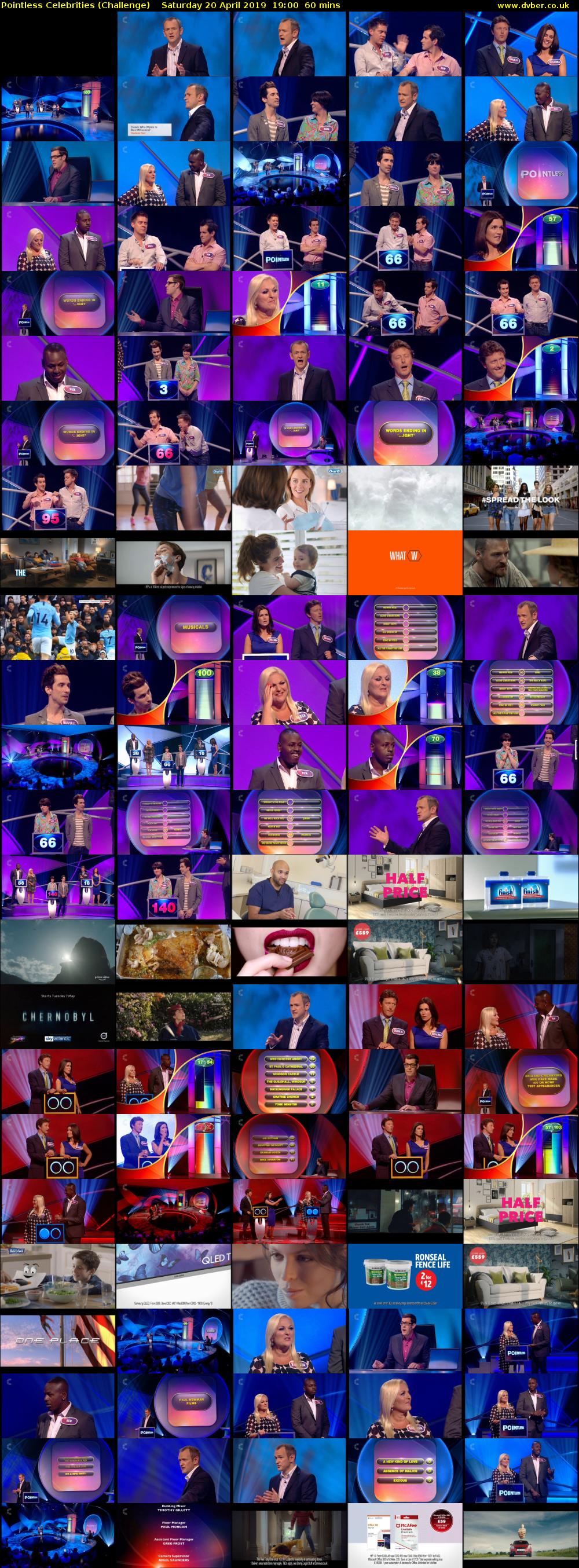 Pointless Celebrities (Challenge) Saturday 20 April 2019 19:00 - 20:00