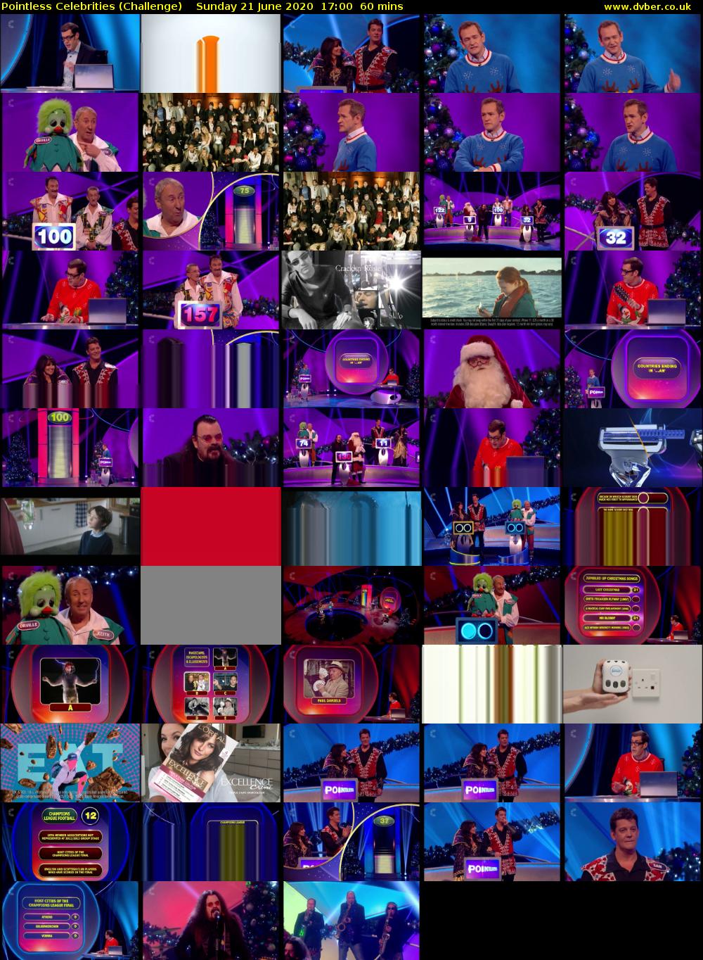 Pointless Celebrities (Challenge) Sunday 21 June 2020 17:00 - 18:00