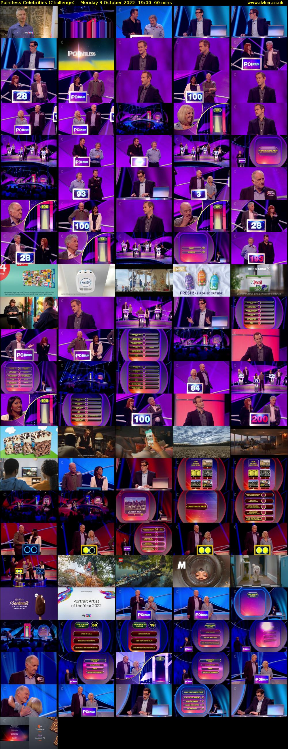 Pointless Celebrities (Challenge) Monday 3 October 2022 19:00 - 20:00
