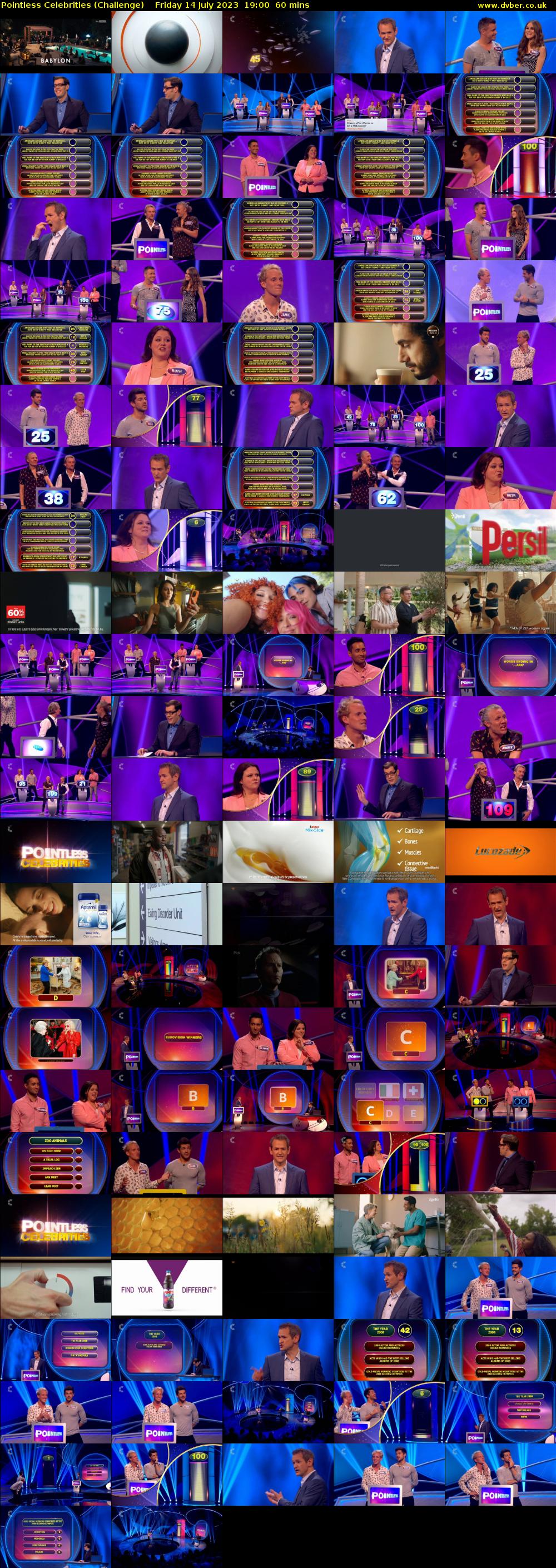 Pointless Celebrities (Challenge) Friday 14 July 2023 19:00 - 20:00