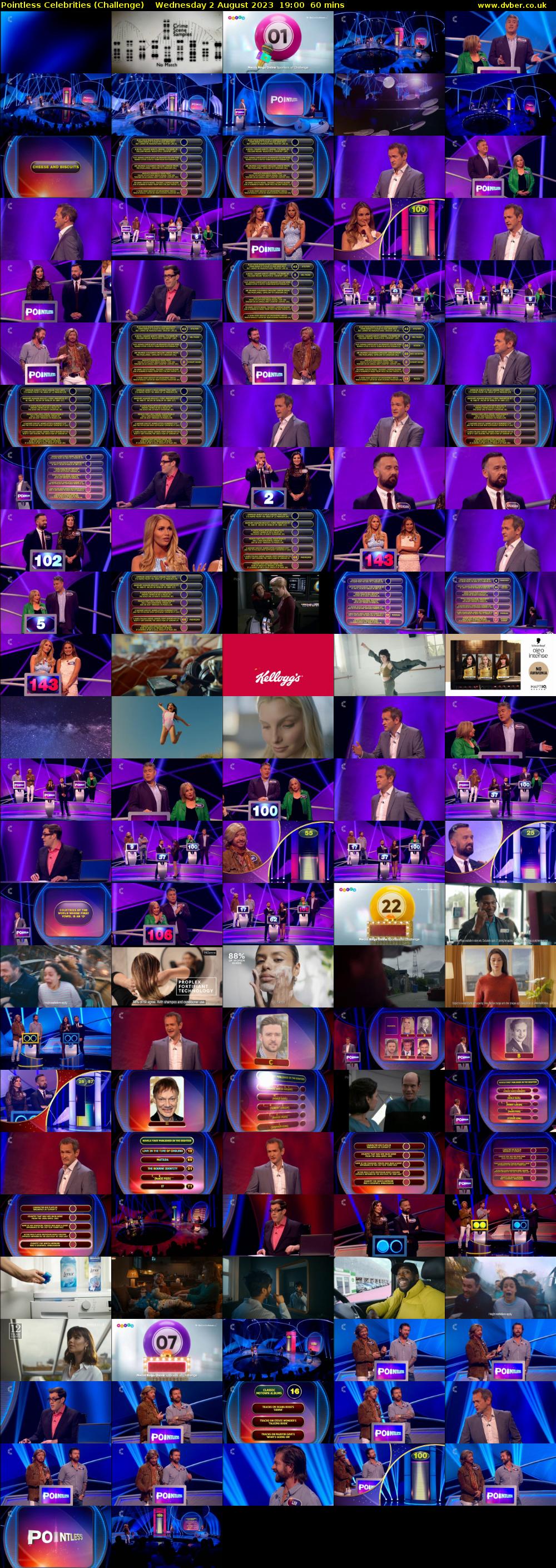 Pointless Celebrities (Challenge) Wednesday 2 August 2023 19:00 - 20:00