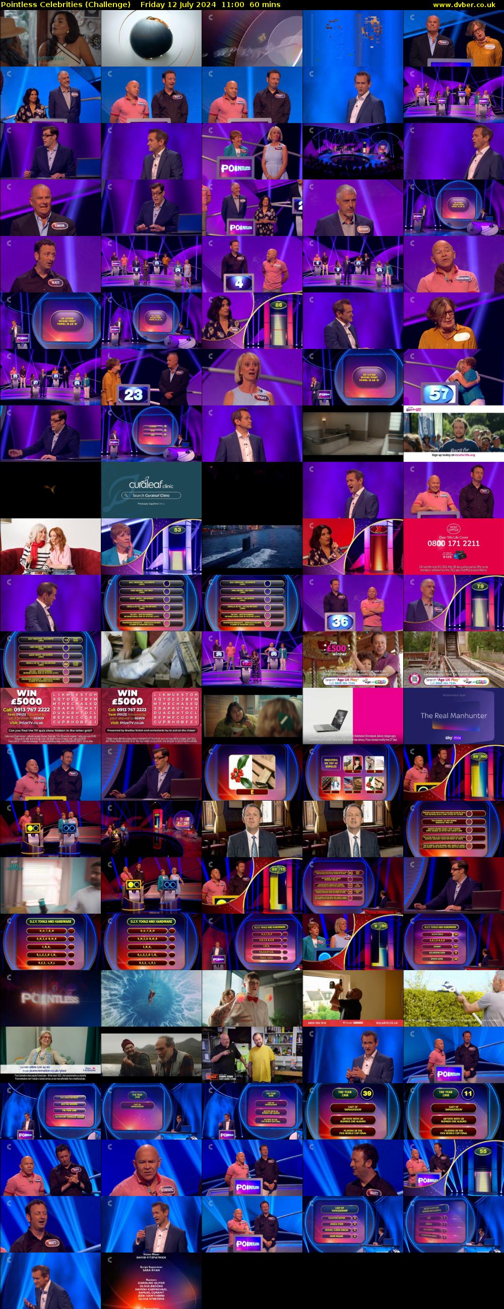 Pointless Celebrities (Challenge) Friday 12 July 2024 11:00 - 12:00