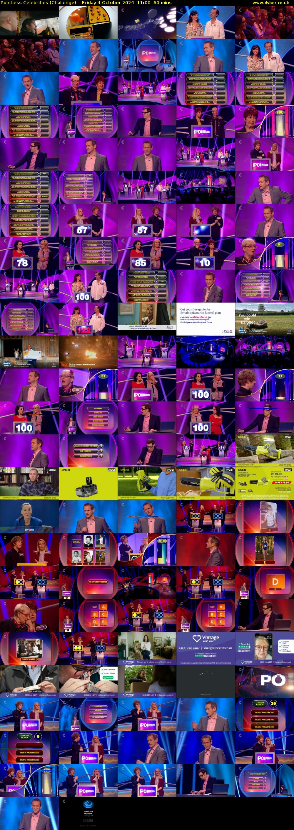 Pointless Celebrities (Challenge) Friday 4 October 2024 11:00 - 12:00
