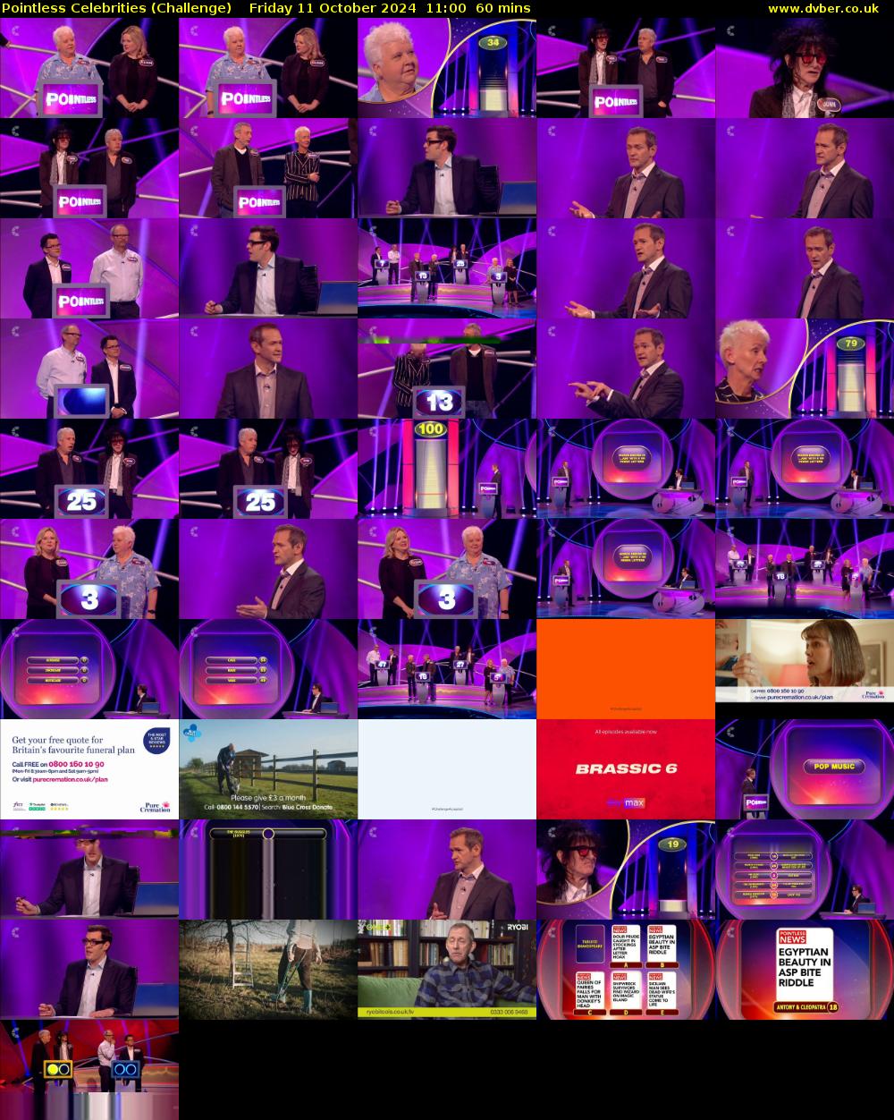 Pointless Celebrities (Challenge) Friday 11 October 2024 11:00 - 12:00