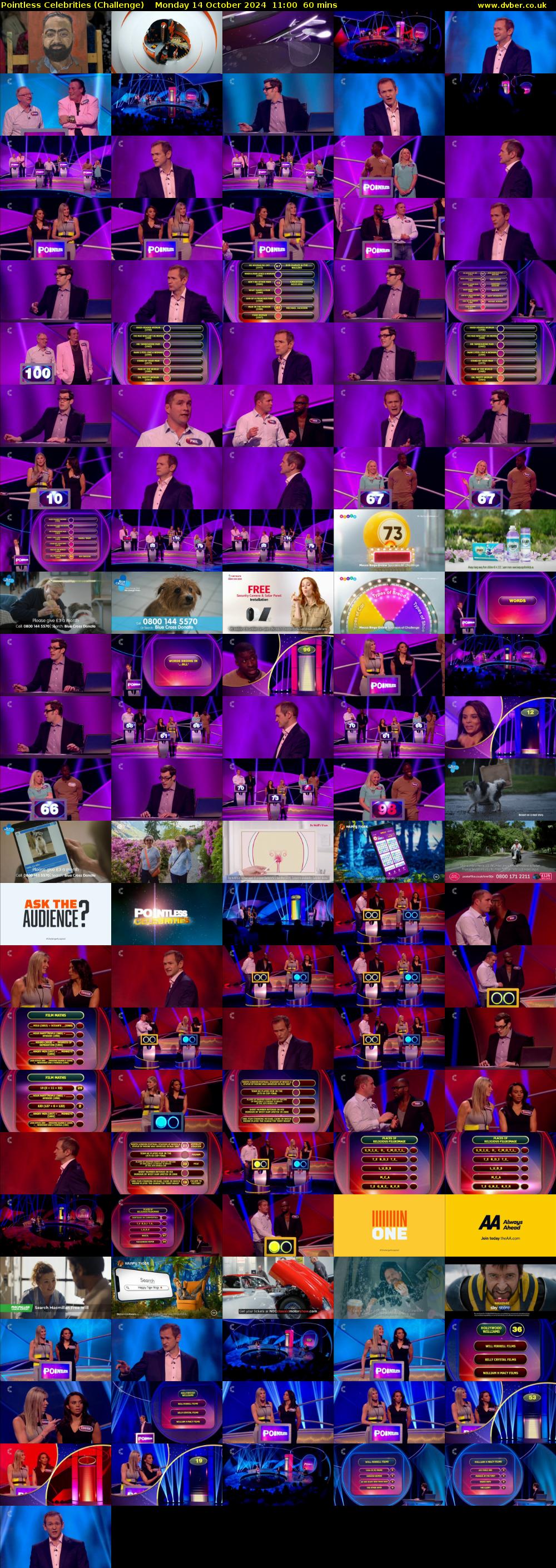 Pointless Celebrities (Challenge) Monday 14 October 2024 11:00 - 12:00
