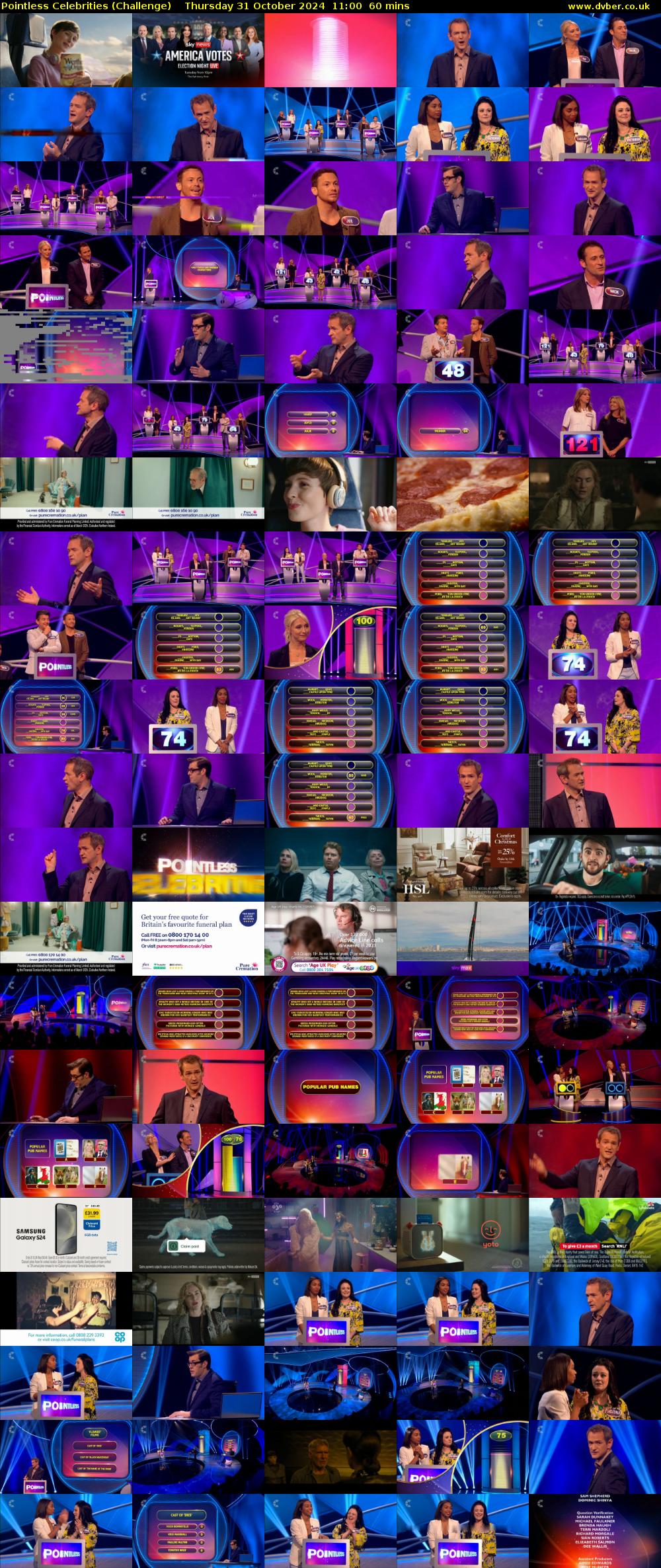 Pointless Celebrities (Challenge) Thursday 31 October 2024 11:00 - 12:00