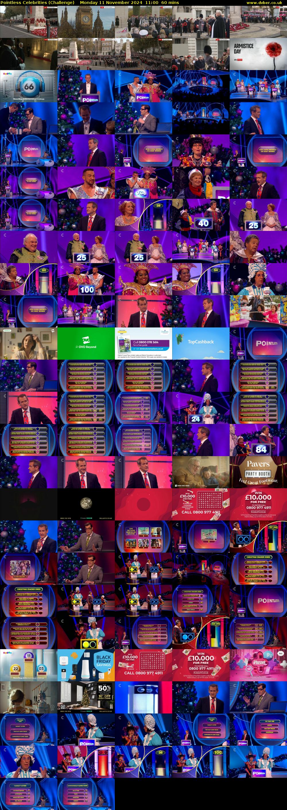 Pointless Celebrities (Challenge) Monday 11 November 2024 11:00 - 12:00