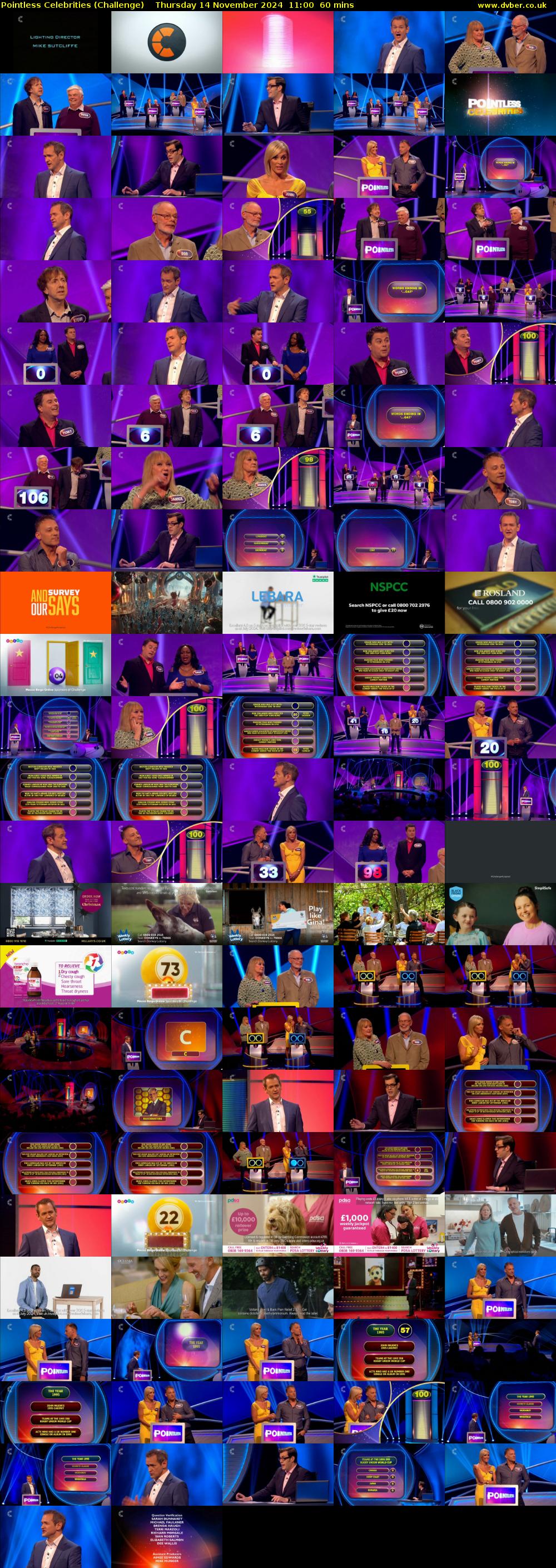 Pointless Celebrities (Challenge) Thursday 14 November 2024 11:00 - 12:00