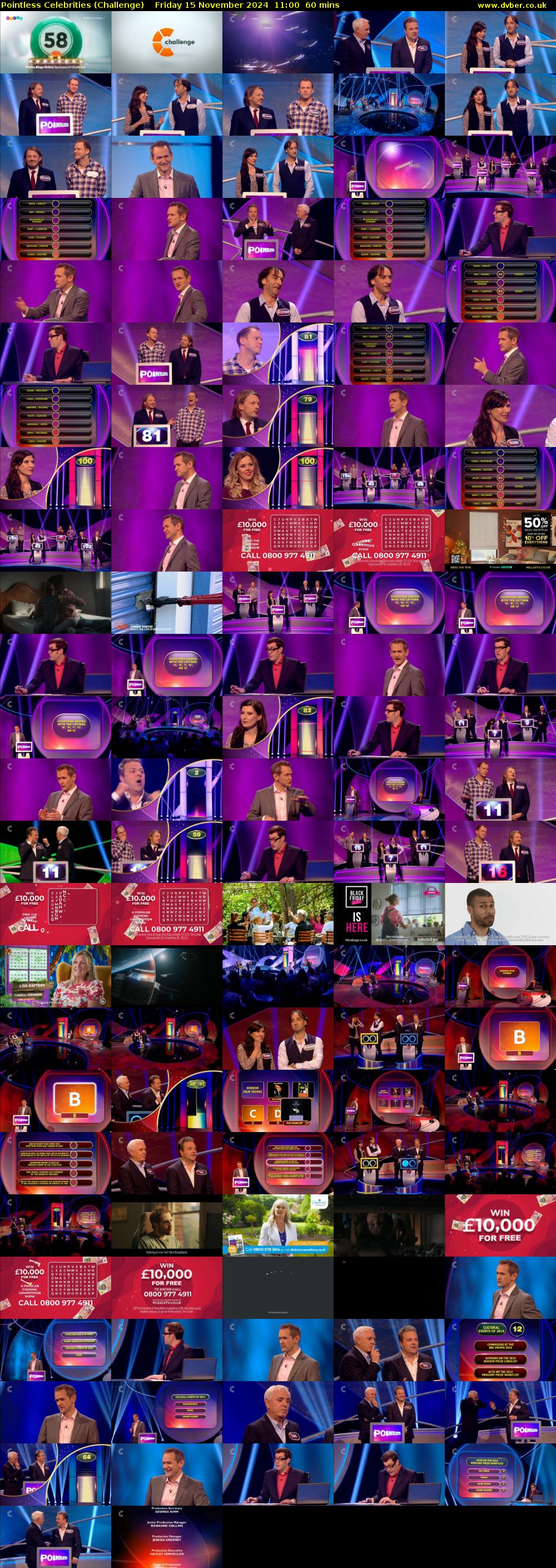 Pointless Celebrities (Challenge) Friday 15 November 2024 11:00 - 12:00