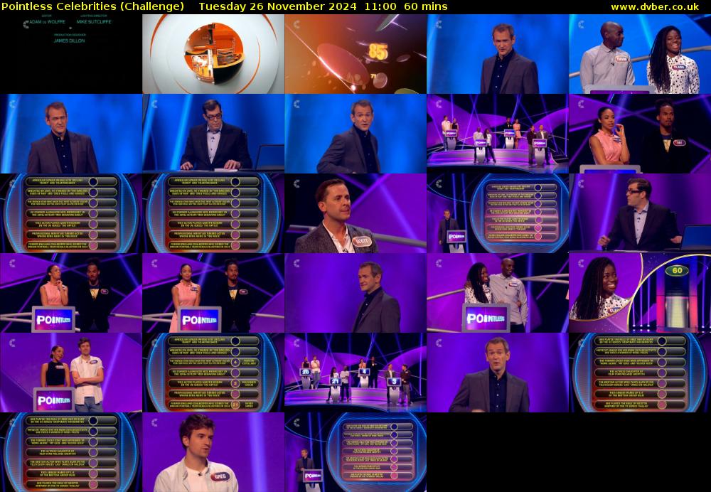 Pointless Celebrities (Challenge) Tuesday 26 November 2024 11:00 - 12:00