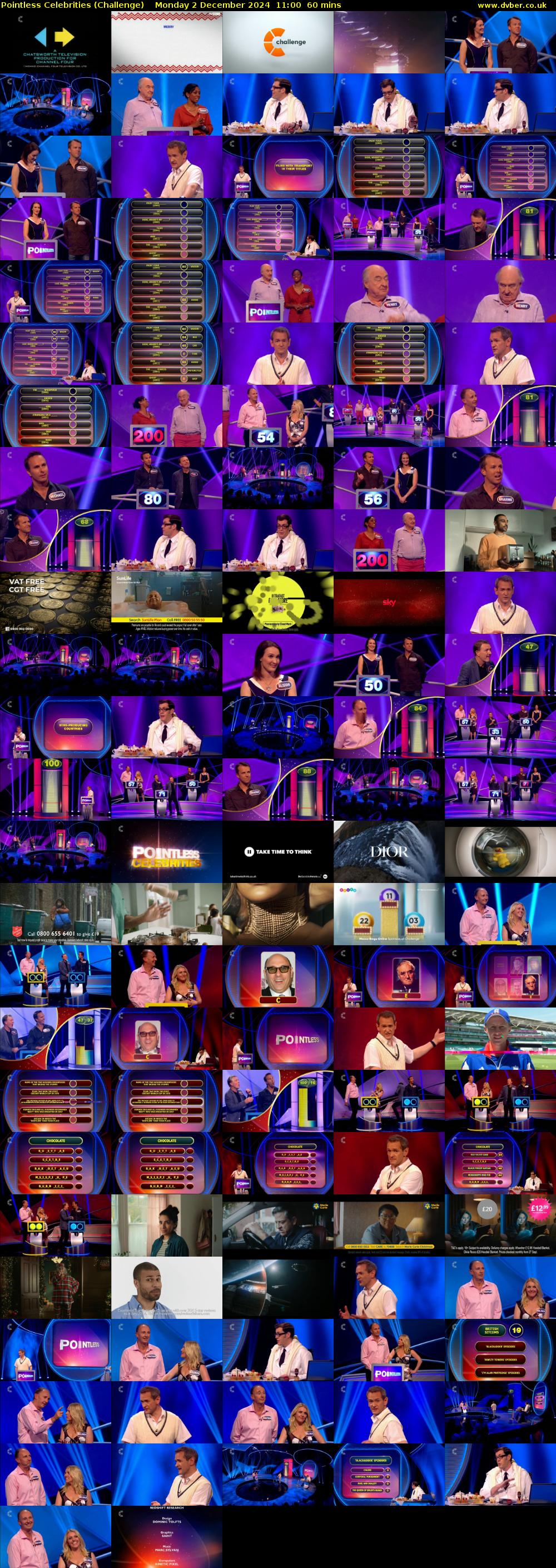 Pointless Celebrities (Challenge) Monday 2 December 2024 11:00 - 12:00