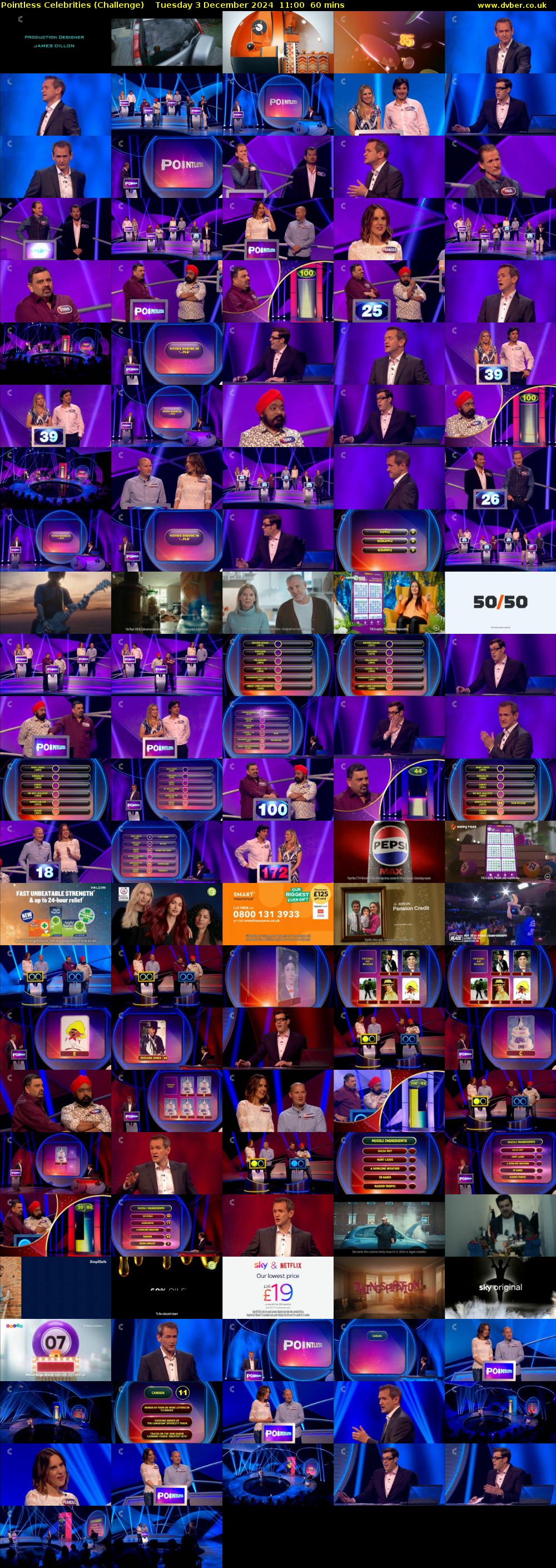 Pointless Celebrities (Challenge) Tuesday 3 December 2024 11:00 - 12:00