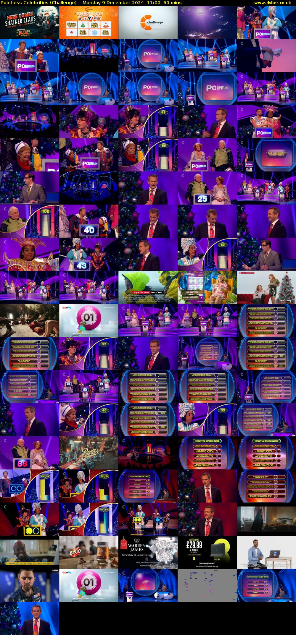 Pointless Celebrities (Challenge) Monday 9 December 2024 11:00 - 12:00