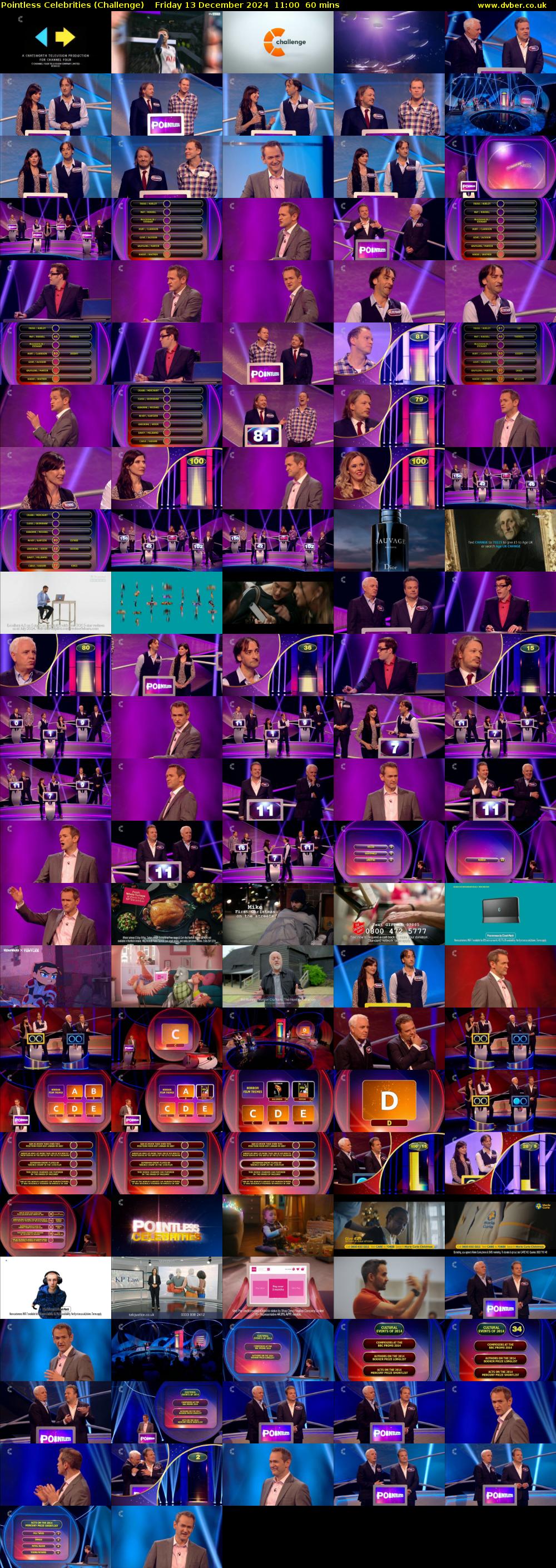 Pointless Celebrities (Challenge) Friday 13 December 2024 11:00 - 12:00