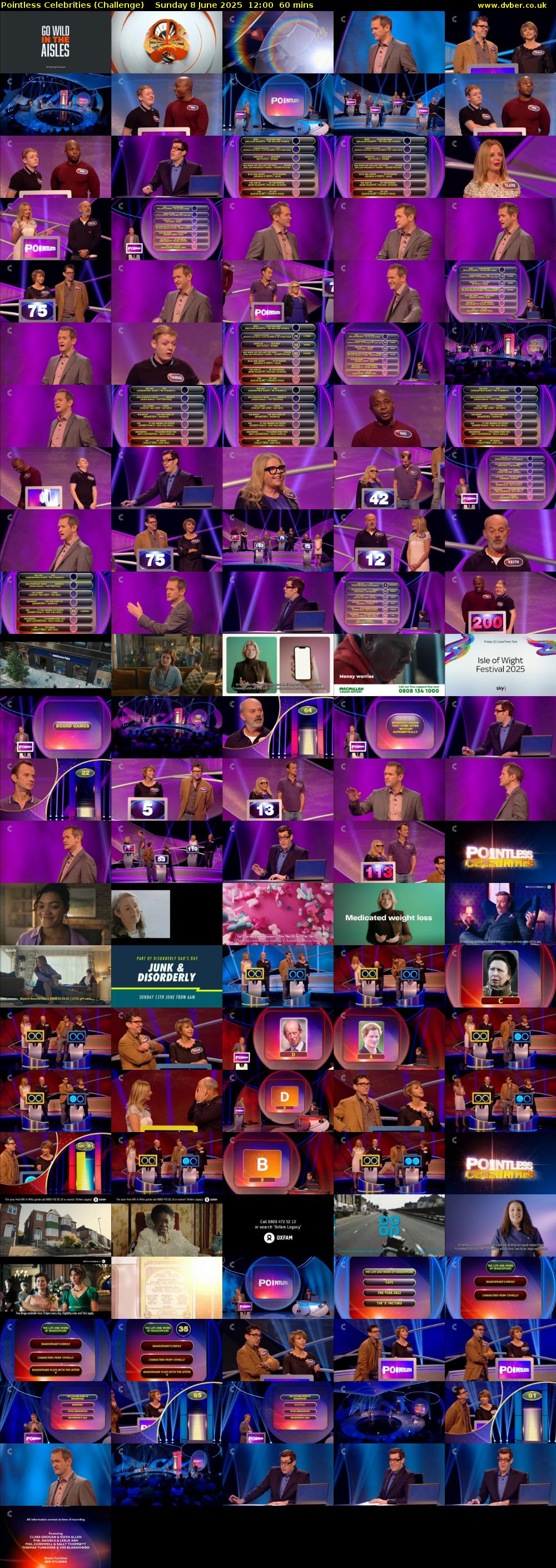 Pointless Celebrities (Challenge) Sunday 8 June 2025 12:00 - 13:00