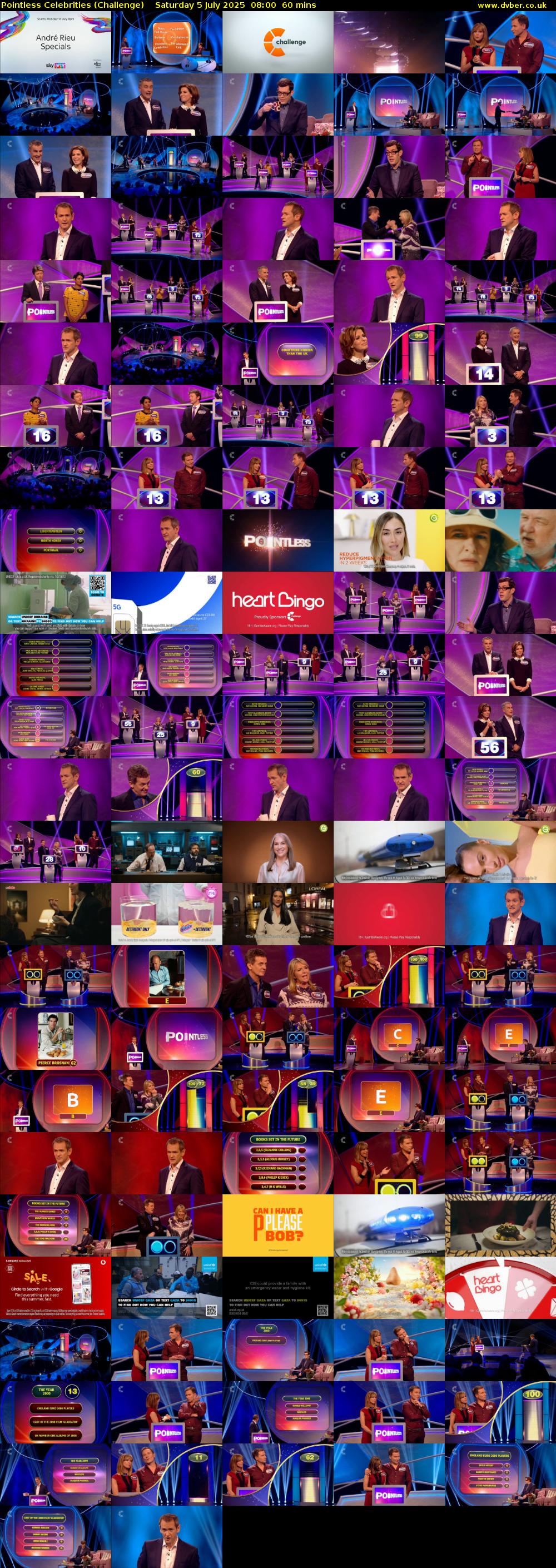 Pointless Celebrities (Challenge) Saturday 5 July 2025 08:00 - 09:00