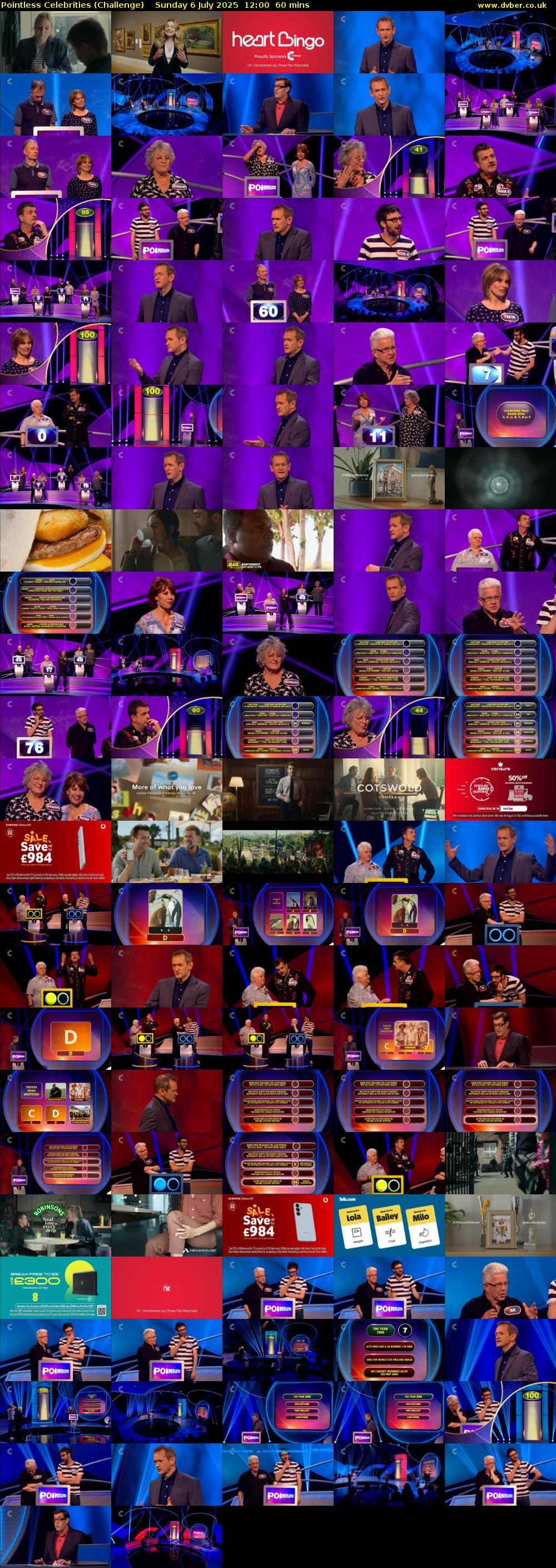 Pointless Celebrities (Challenge) Sunday 6 July 2025 12:00 - 13:00