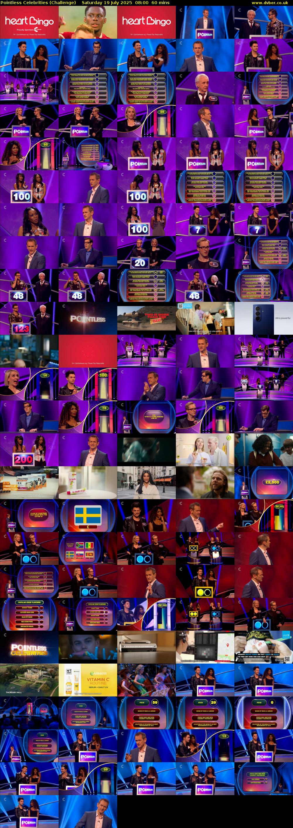 Pointless Celebrities (Challenge) Saturday 19 July 2025 08:00 - 09:00