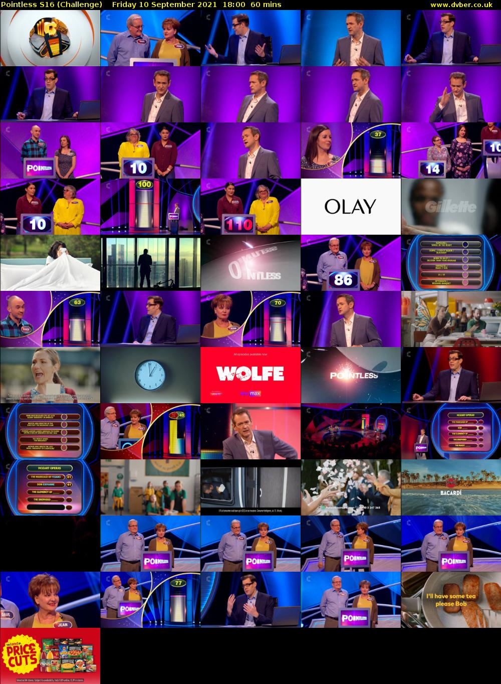 Pointless S16 (Challenge) Friday 10 September 2021 19:00 - 20:00