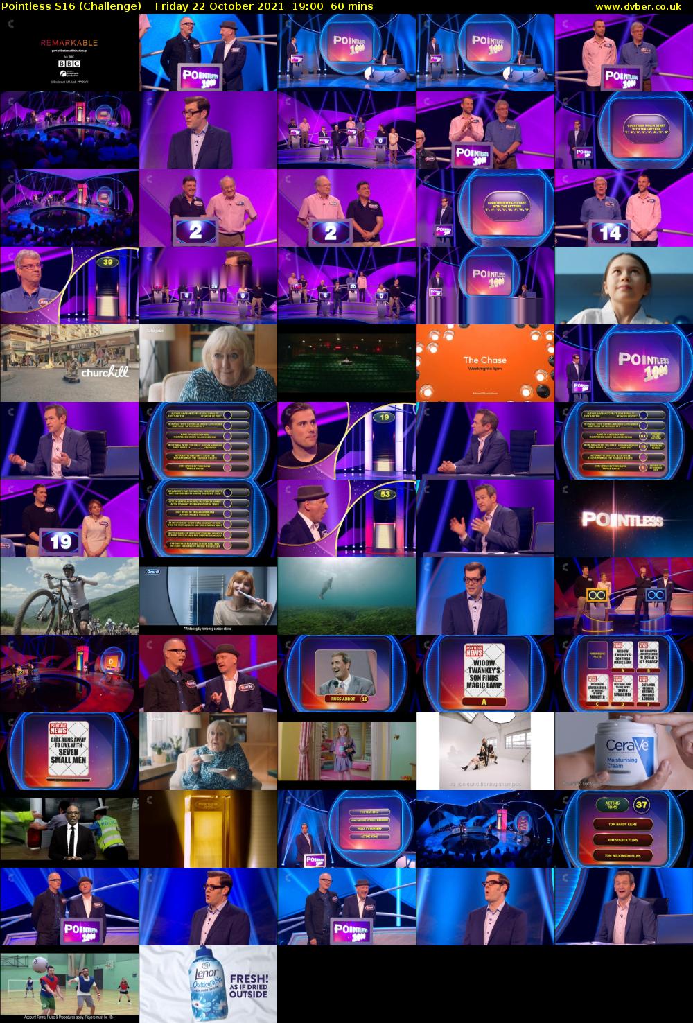 Pointless S16 (Challenge) Friday 22 October 2021 19:00 - 20:00