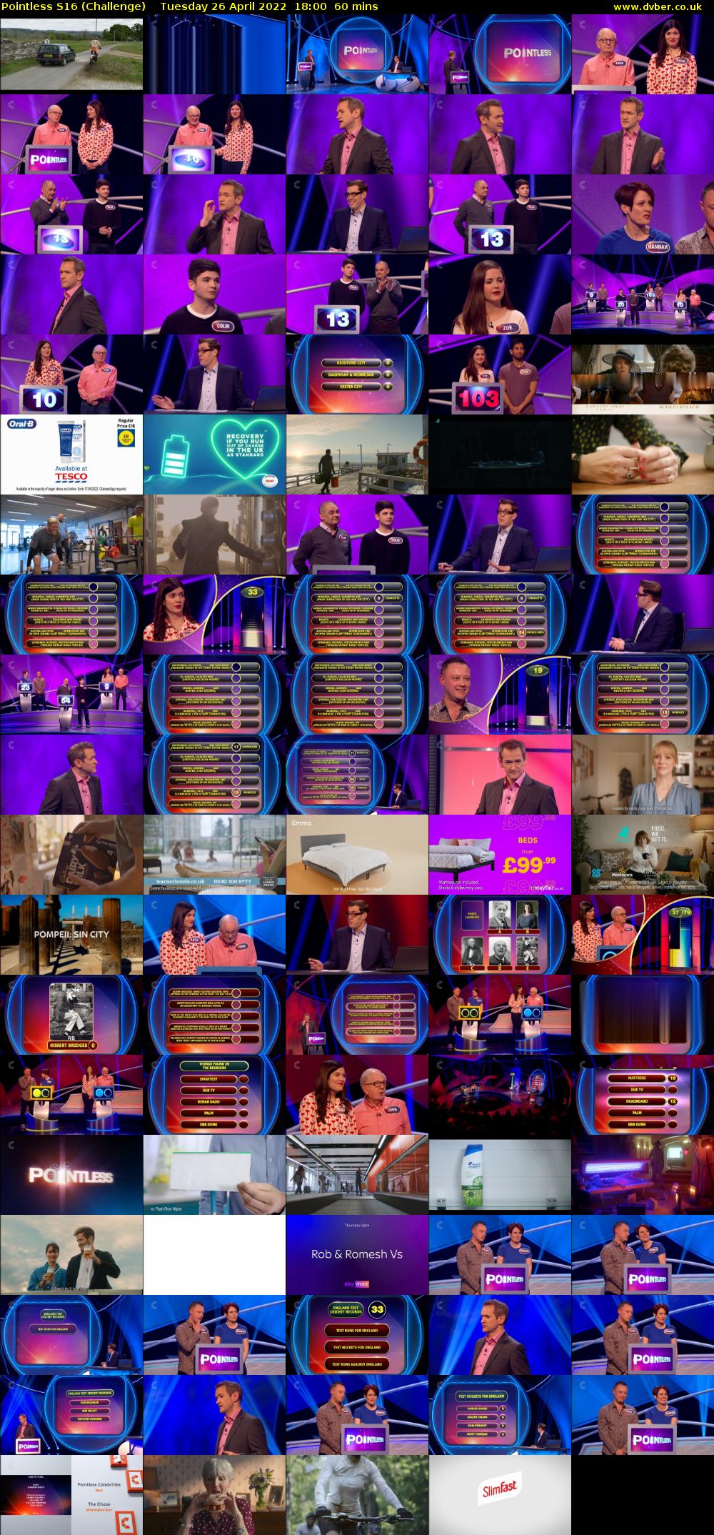 Pointless S16 (Challenge) Tuesday 26 April 2022 18:00 - 19:00