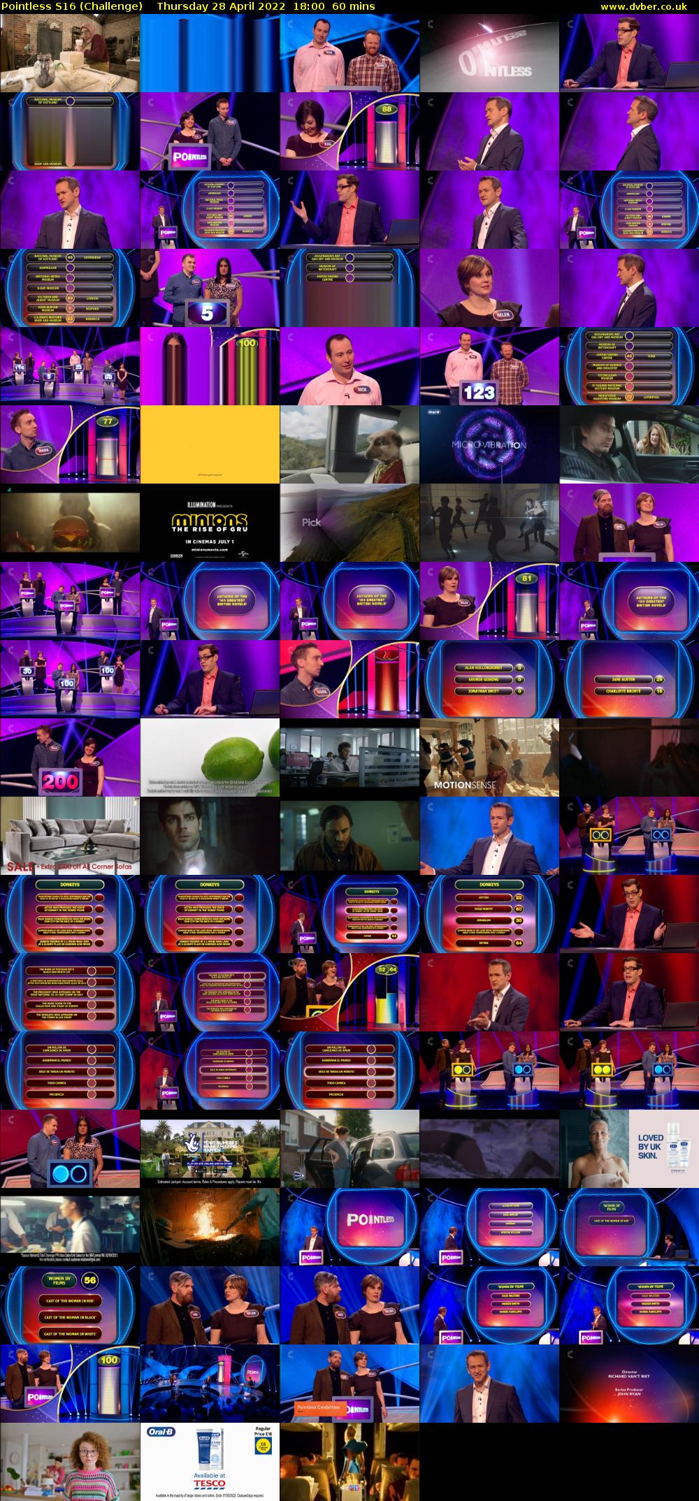 Pointless S16 (Challenge) Thursday 28 April 2022 18:00 - 19:00