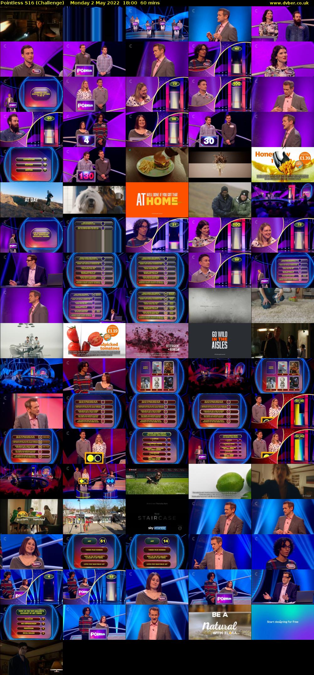 Pointless S16 (Challenge) Monday 2 May 2022 18:00 - 19:00