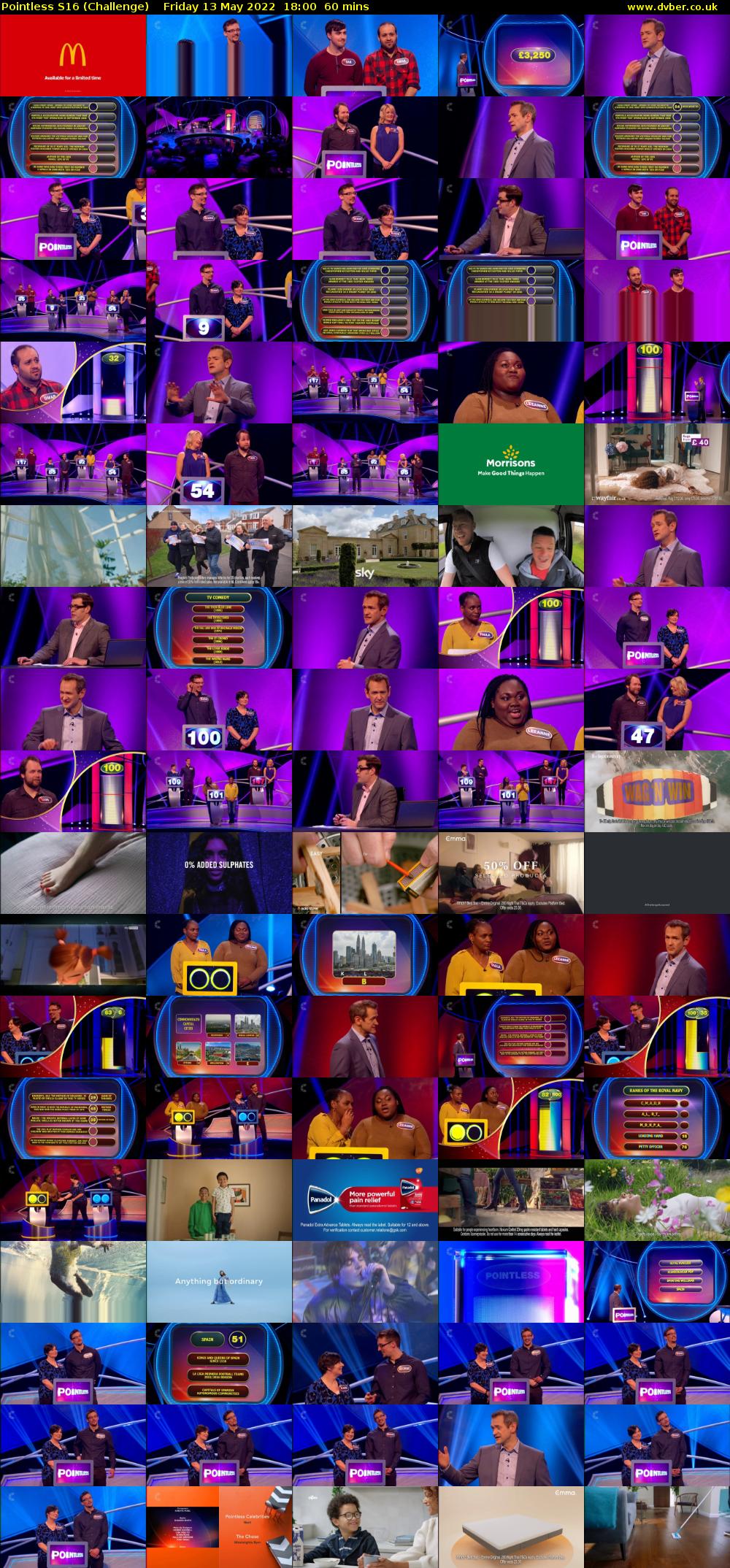 Pointless S16 (Challenge) Friday 13 May 2022 18:00 - 19:00