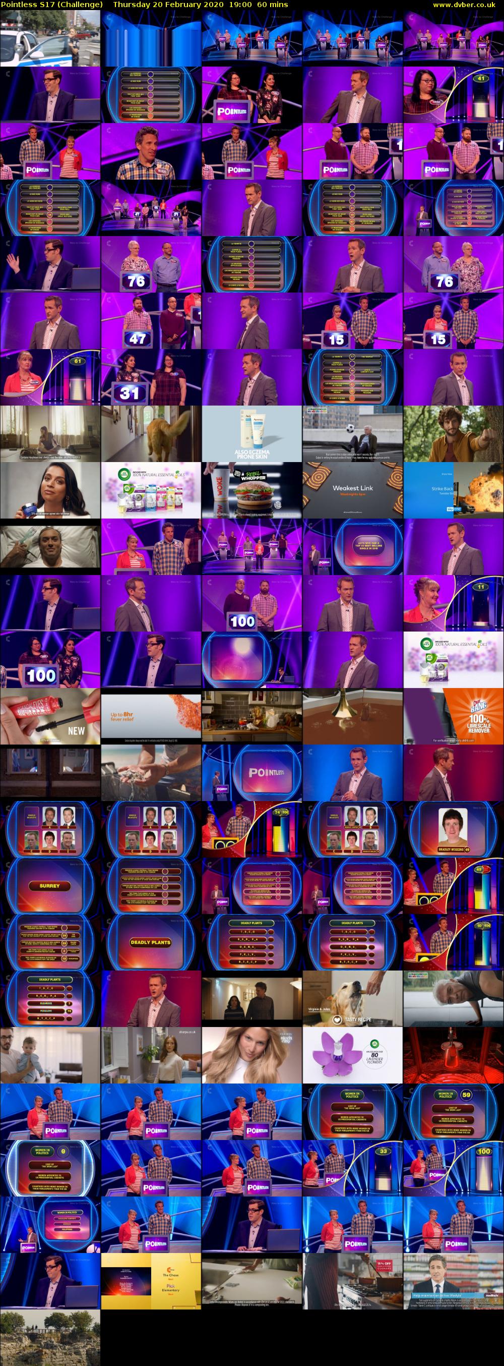 Pointless S17 (Challenge) Thursday 20 February 2020 19:00 - 20:00
