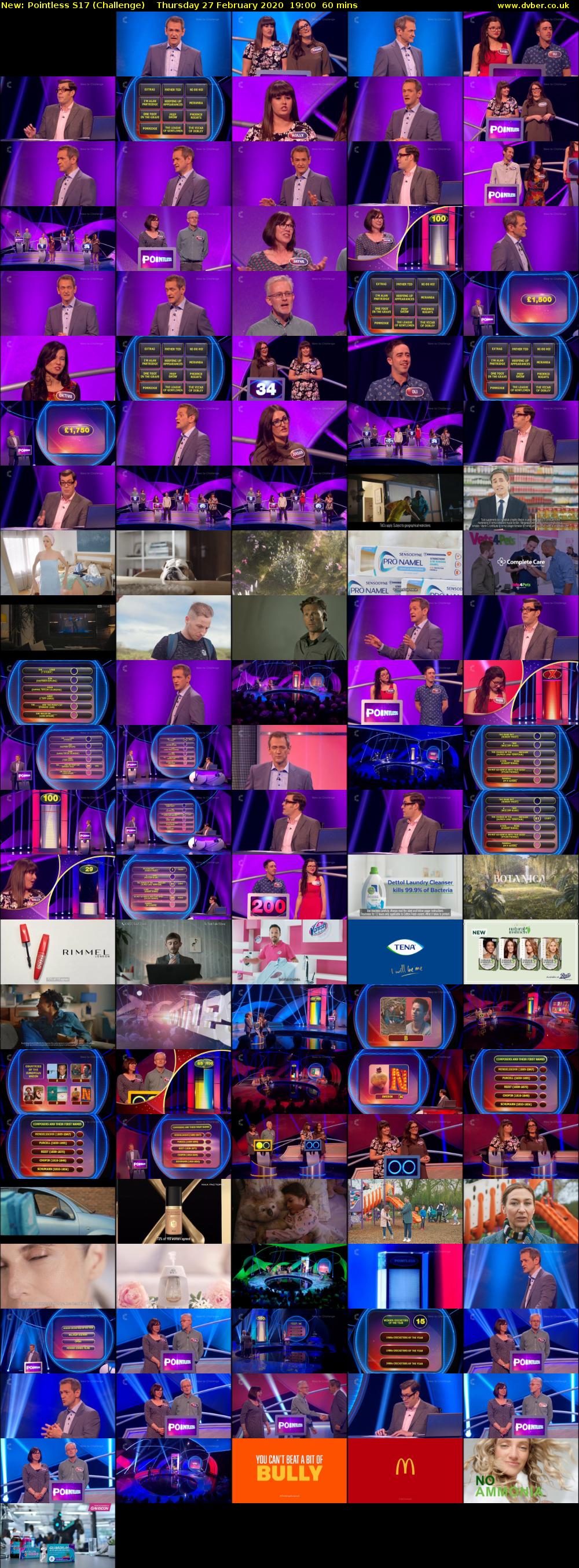 Pointless S17 (Challenge) Thursday 27 February 2020 19:00 - 20:00