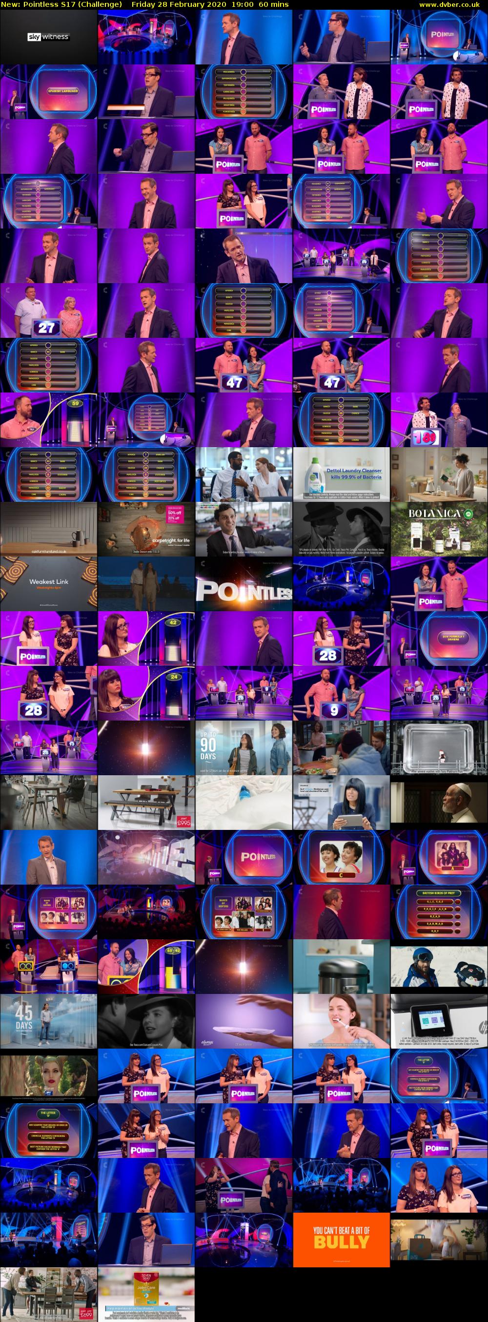 Pointless S17 (Challenge) Friday 28 February 2020 19:00 - 20:00