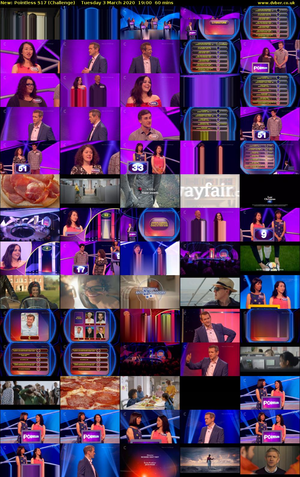 Pointless S17 (Challenge) Tuesday 3 March 2020 19:00 - 20:00