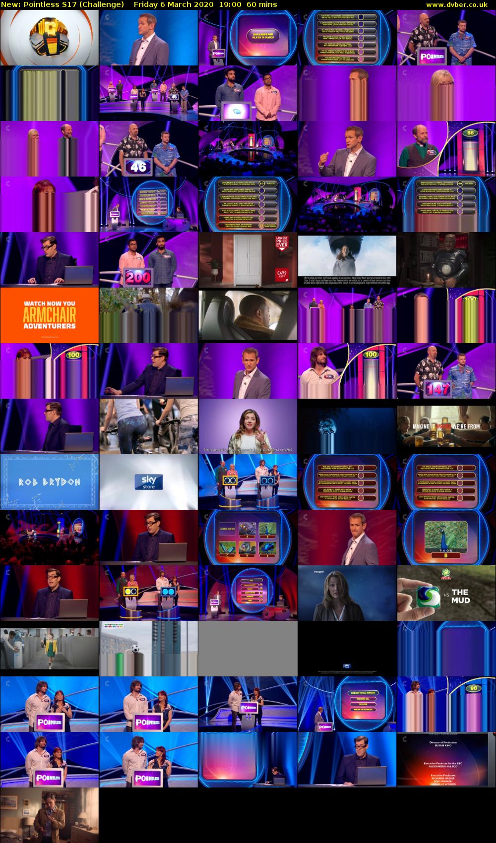 Pointless S17 (Challenge) Friday 6 March 2020 19:00 - 20:00