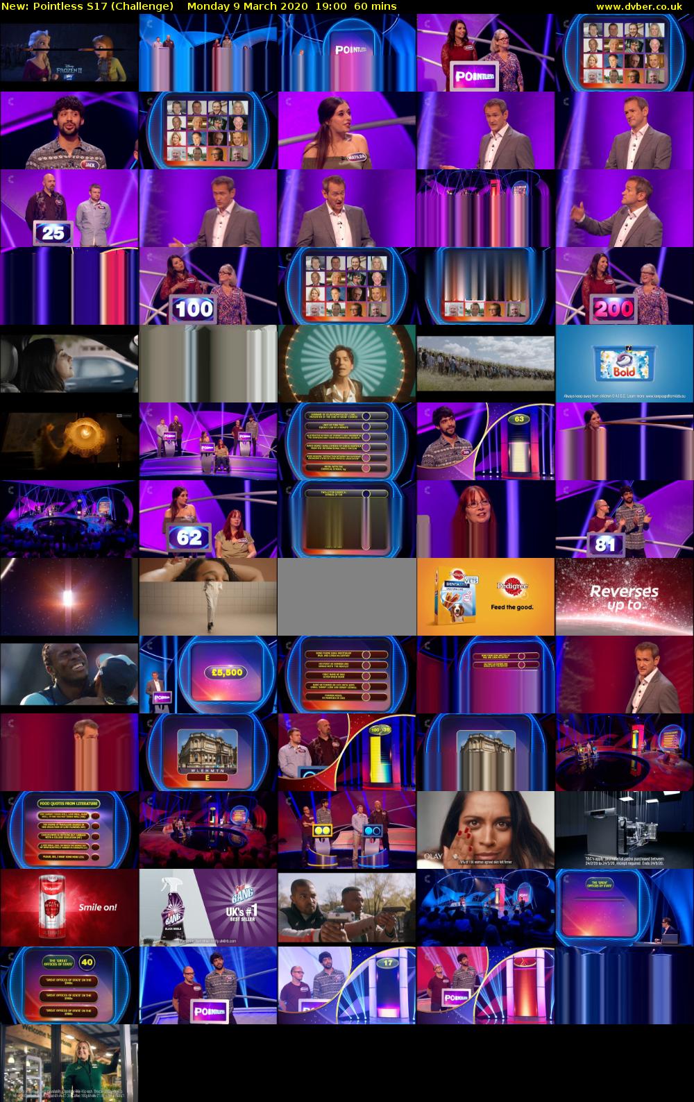 Pointless S17 (Challenge) Monday 9 March 2020 19:00 - 20:00
