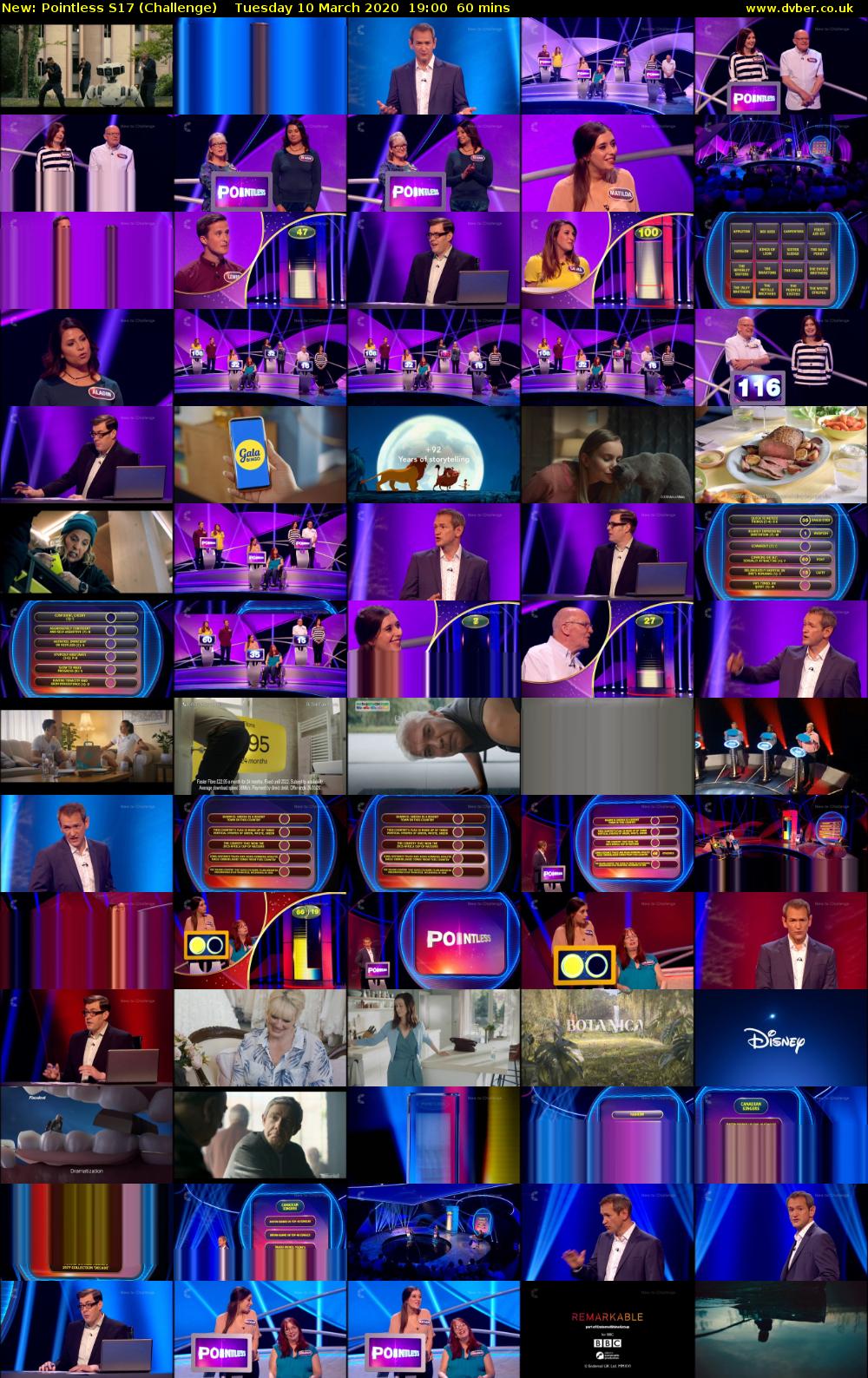 Pointless S17 (Challenge) Tuesday 10 March 2020 19:00 - 20:00