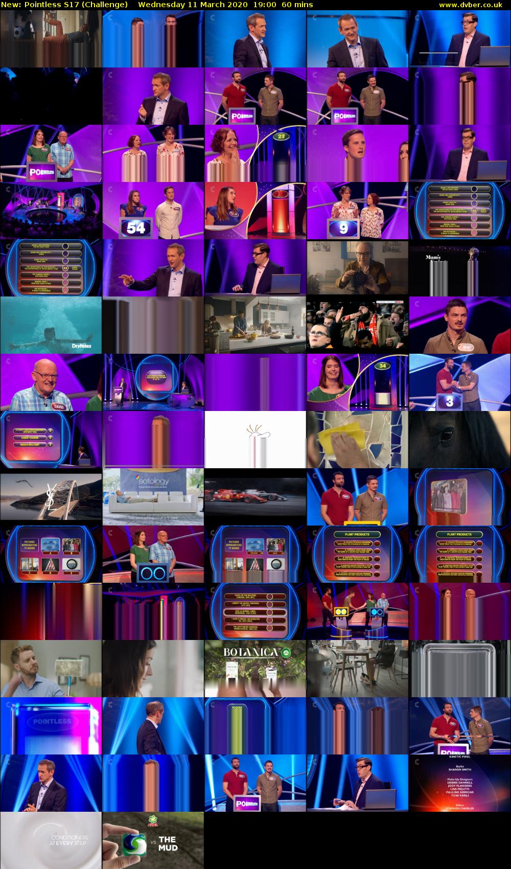 Pointless S17 (Challenge) Wednesday 11 March 2020 19:00 - 20:00