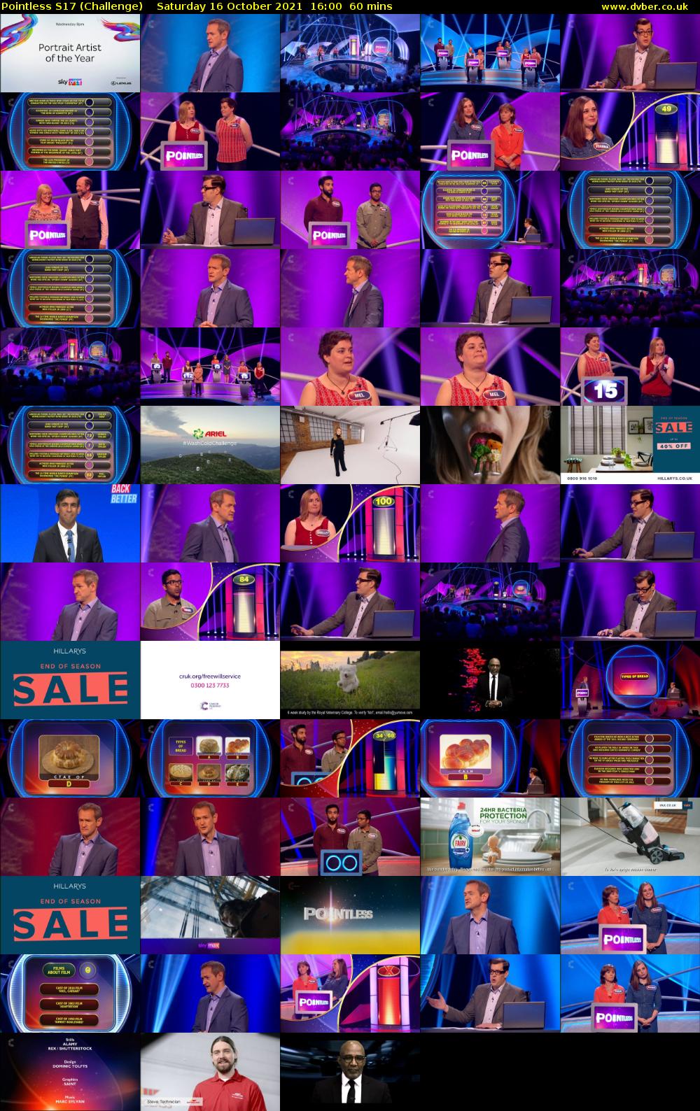 Pointless S17 (Challenge) Saturday 16 October 2021 16:00 - 17:00
