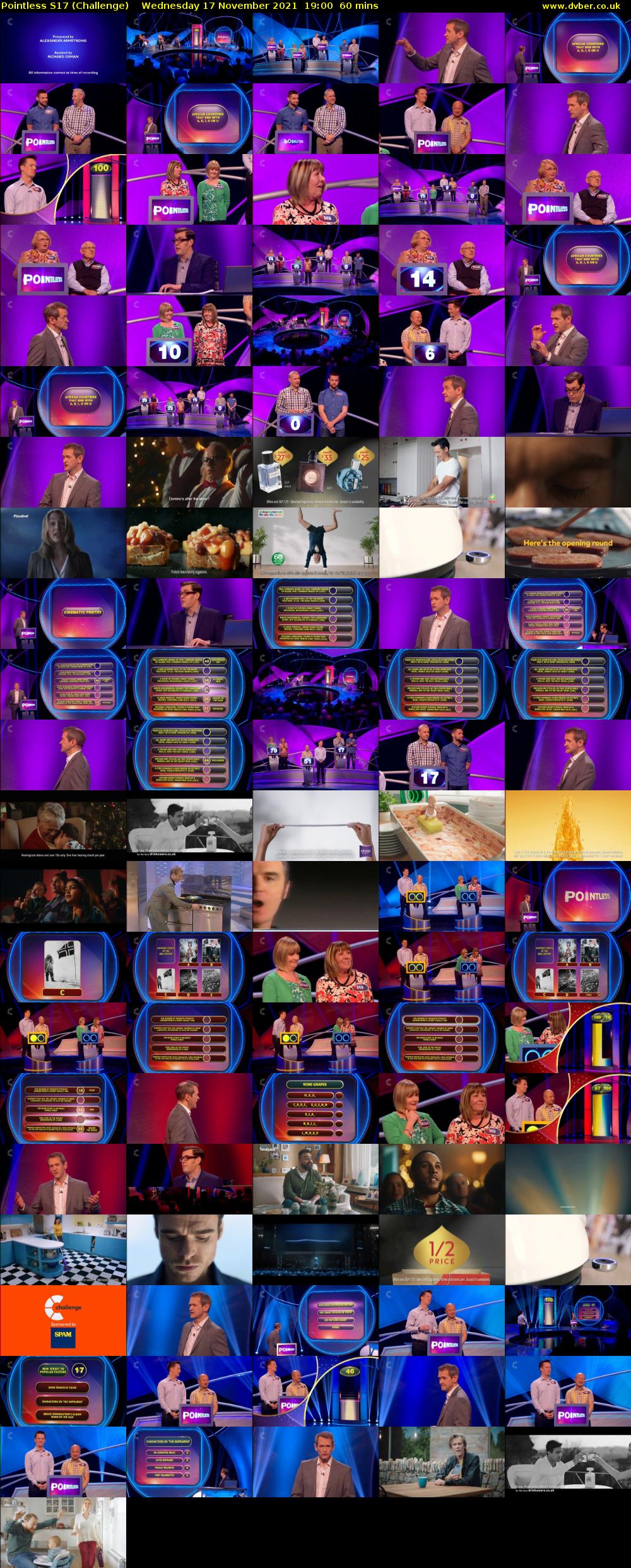 Pointless S17 (Challenge) Wednesday 17 November 2021 19:00 - 20:00