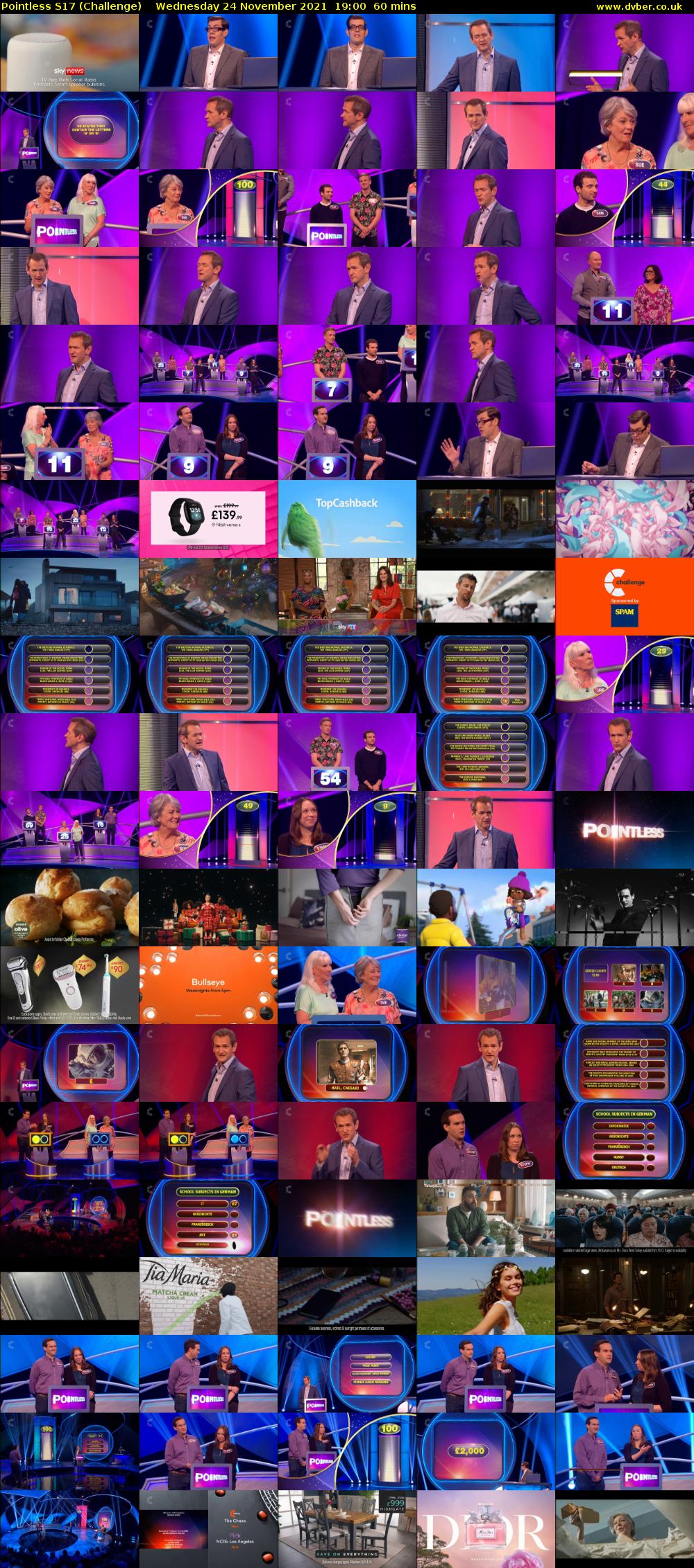 Pointless S17 (Challenge) Wednesday 24 November 2021 19:00 - 20:00