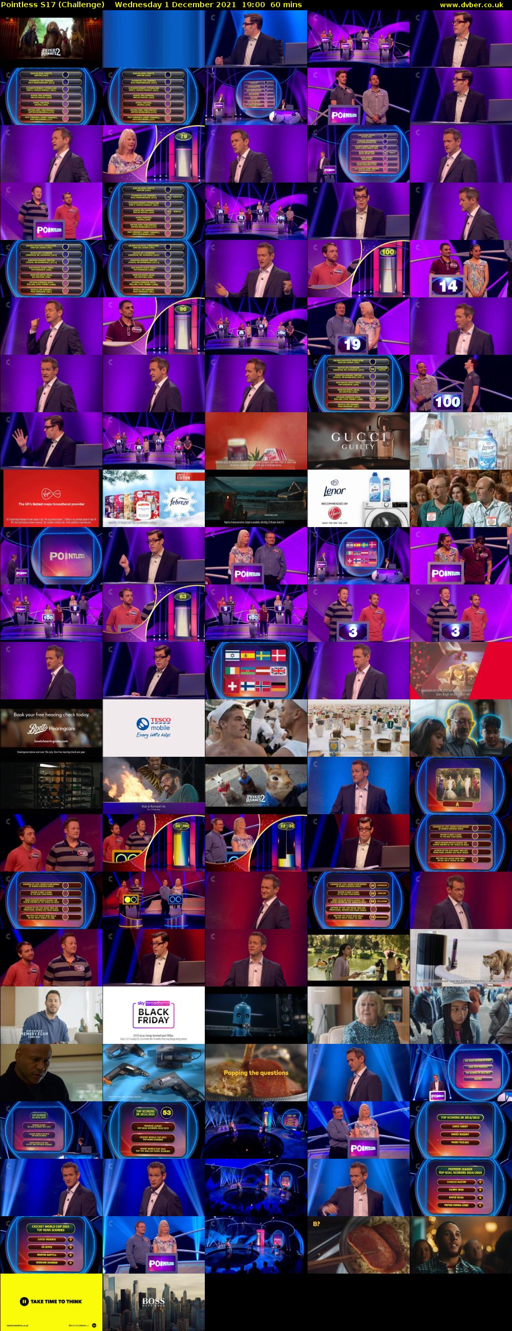 Pointless S17 (Challenge) Wednesday 1 December 2021 19:00 - 20:00