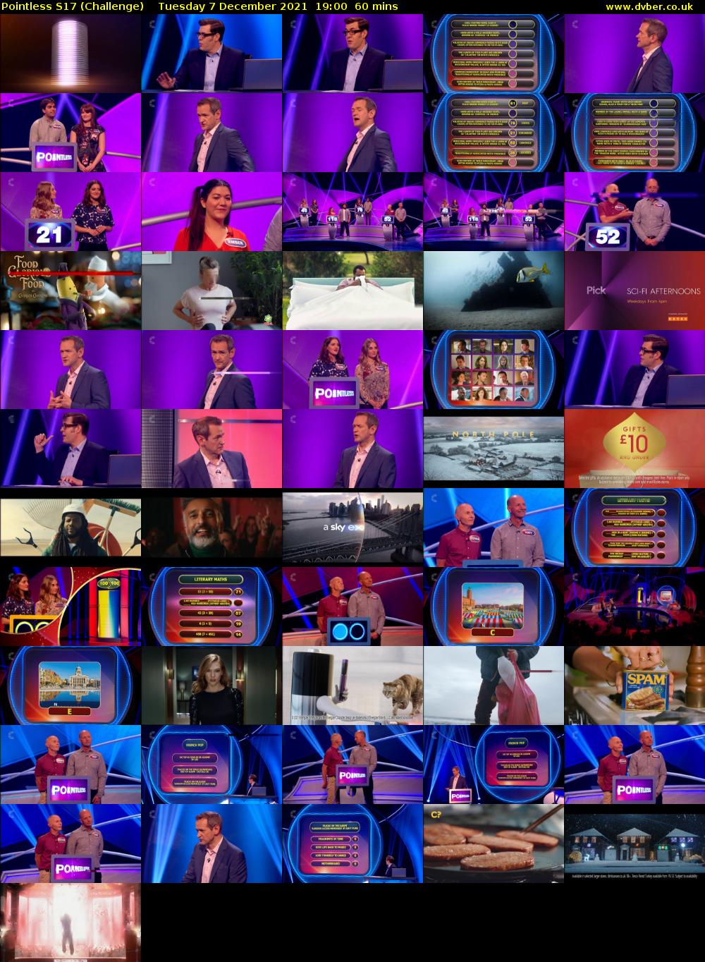 Pointless S17 (Challenge) Tuesday 7 December 2021 19:00 - 20:00