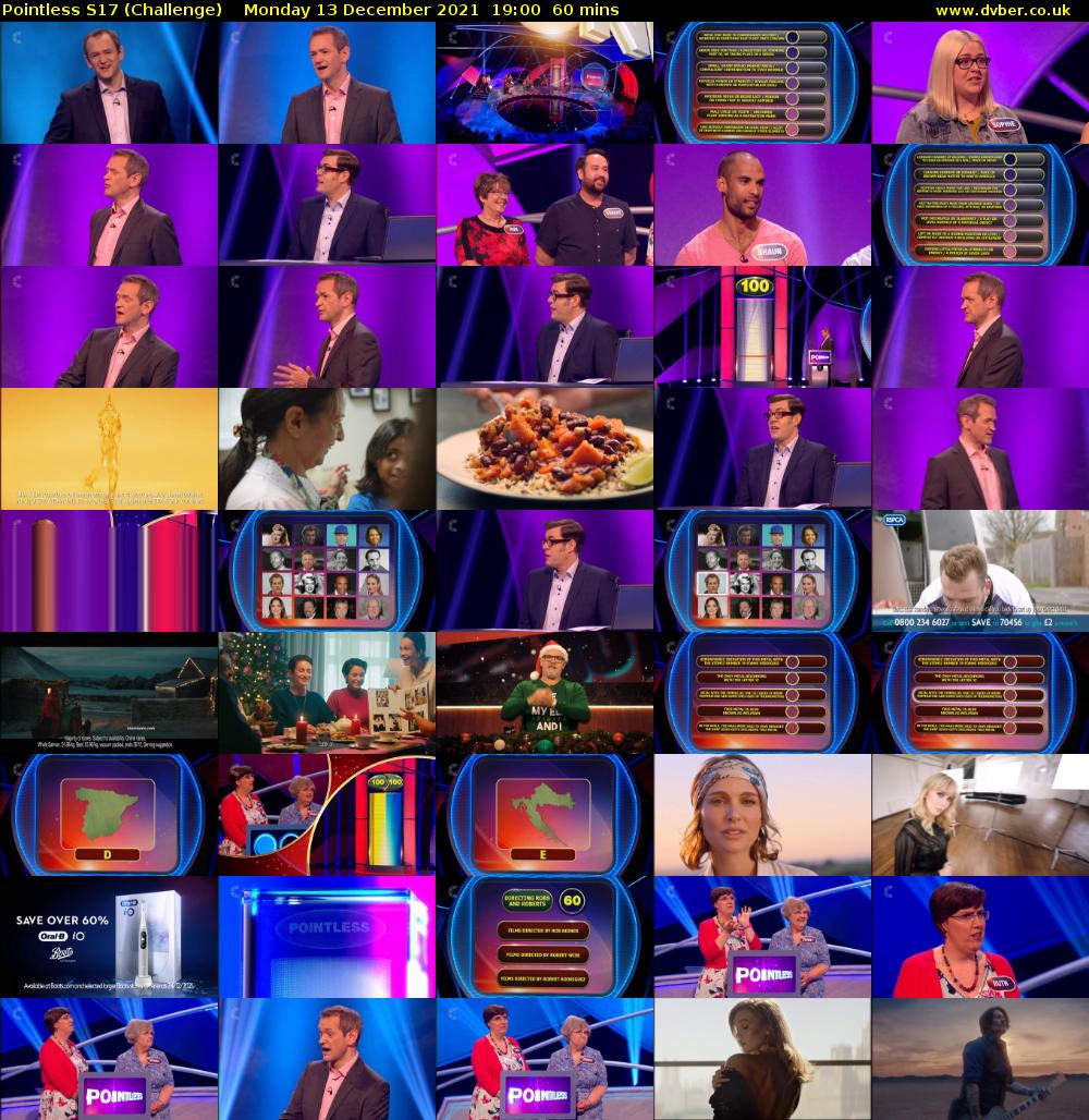 Pointless S17 (Challenge) Monday 13 December 2021 19:00 - 20:00