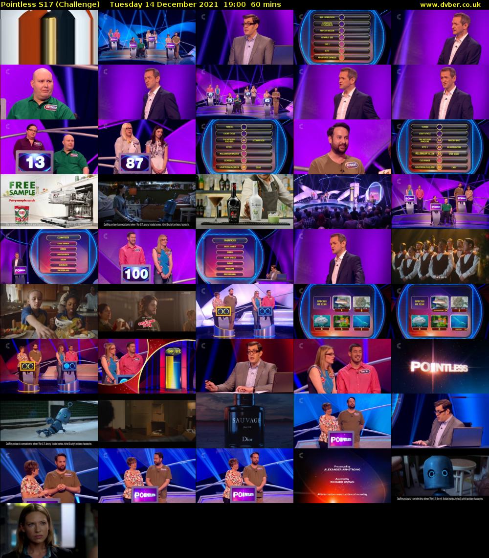Pointless S17 (Challenge) Tuesday 14 December 2021 19:00 - 20:00