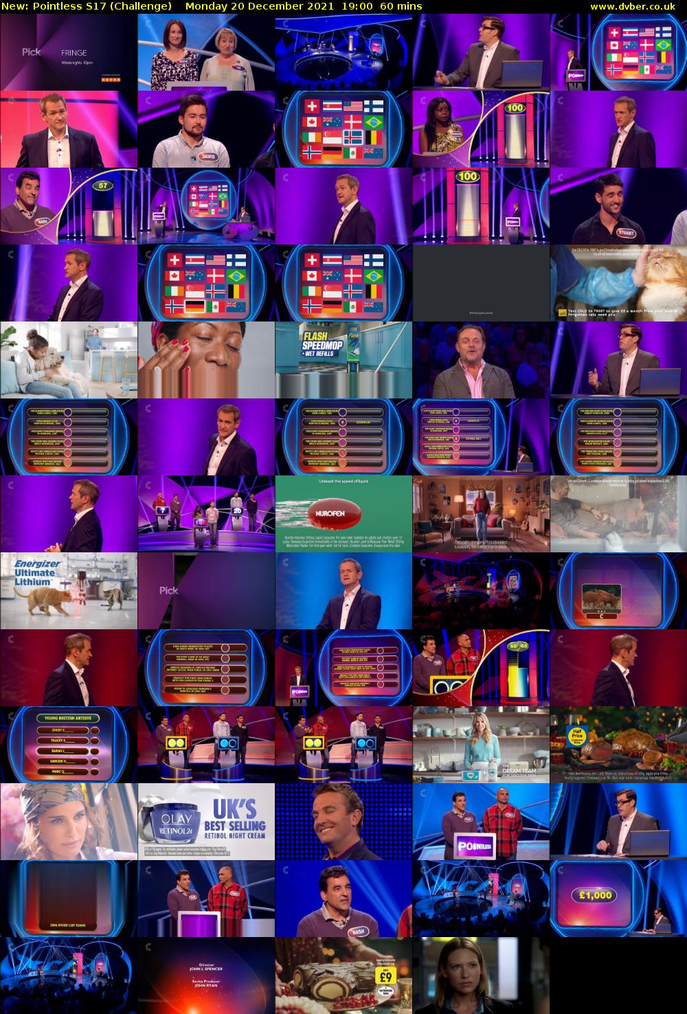 Pointless S17 (Challenge) Monday 20 December 2021 19:00 - 20:00