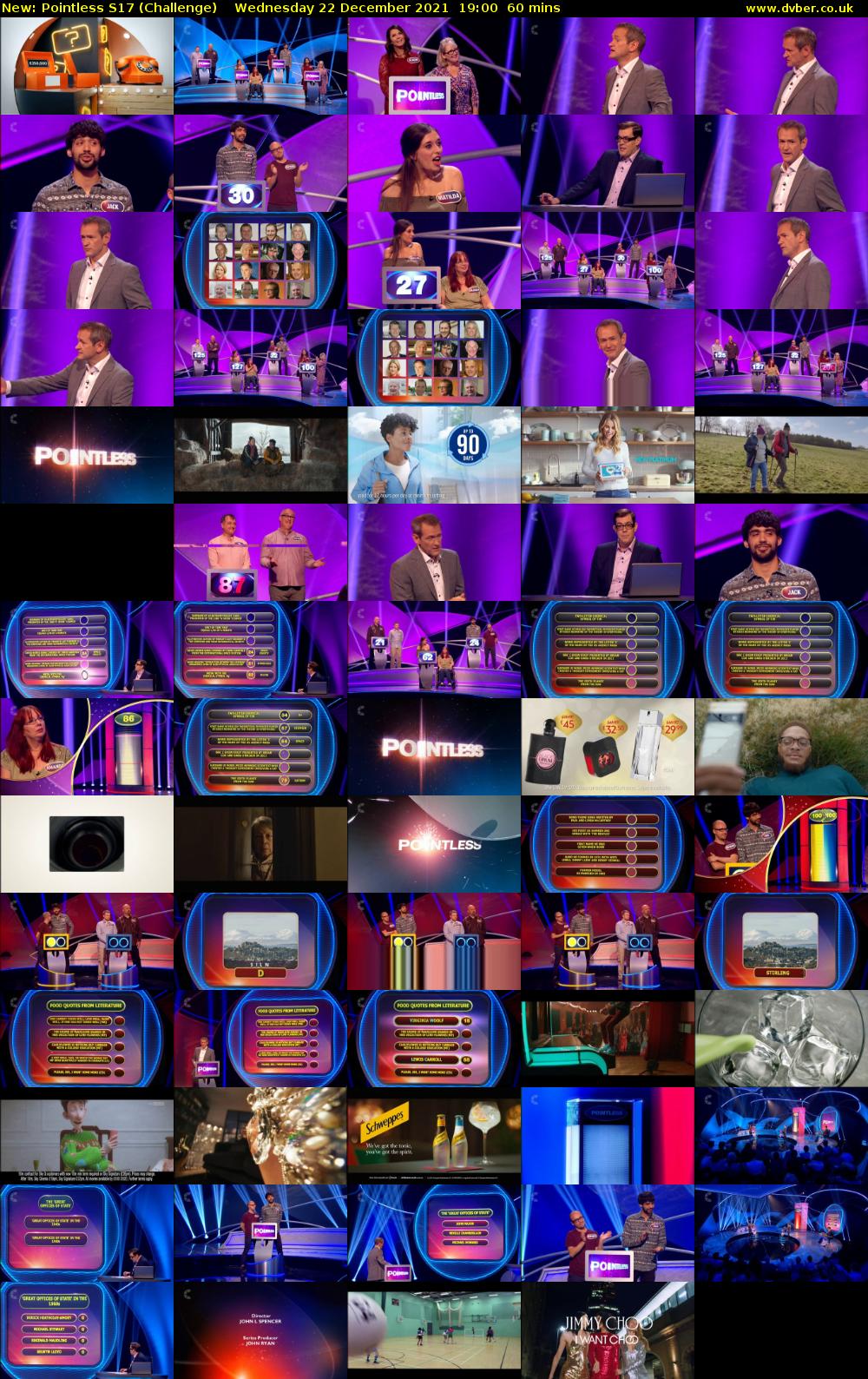 Pointless S17 (Challenge) Wednesday 22 December 2021 19:00 - 20:00