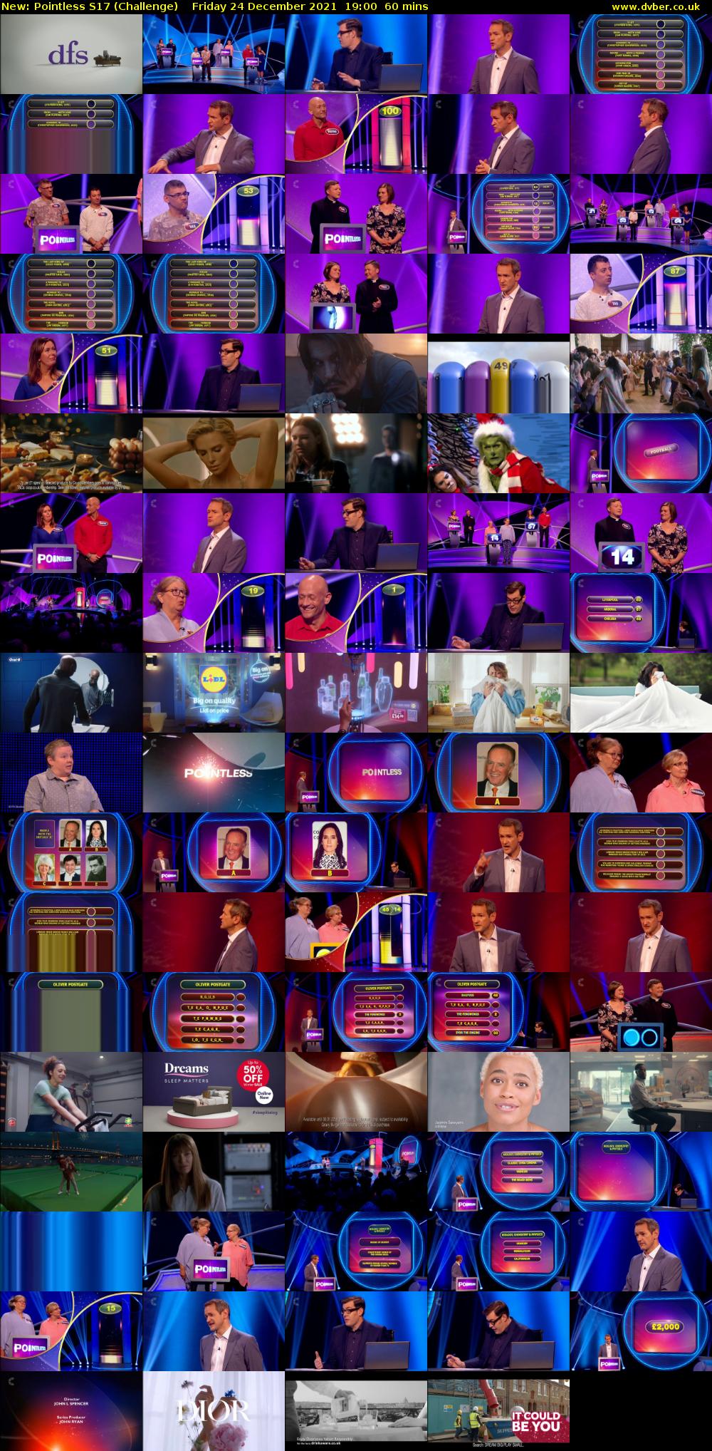 Pointless S17 (Challenge) Friday 24 December 2021 19:00 - 20:00