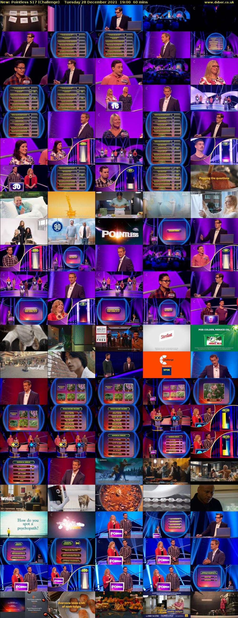 Pointless S17 (Challenge) Tuesday 28 December 2021 19:00 - 20:00