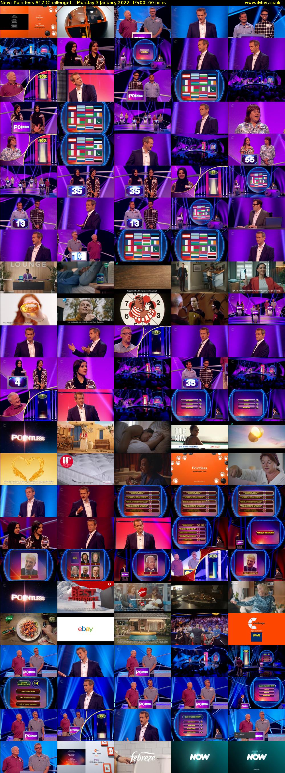 Pointless S17 (Challenge) Monday 3 January 2022 19:00 - 20:00