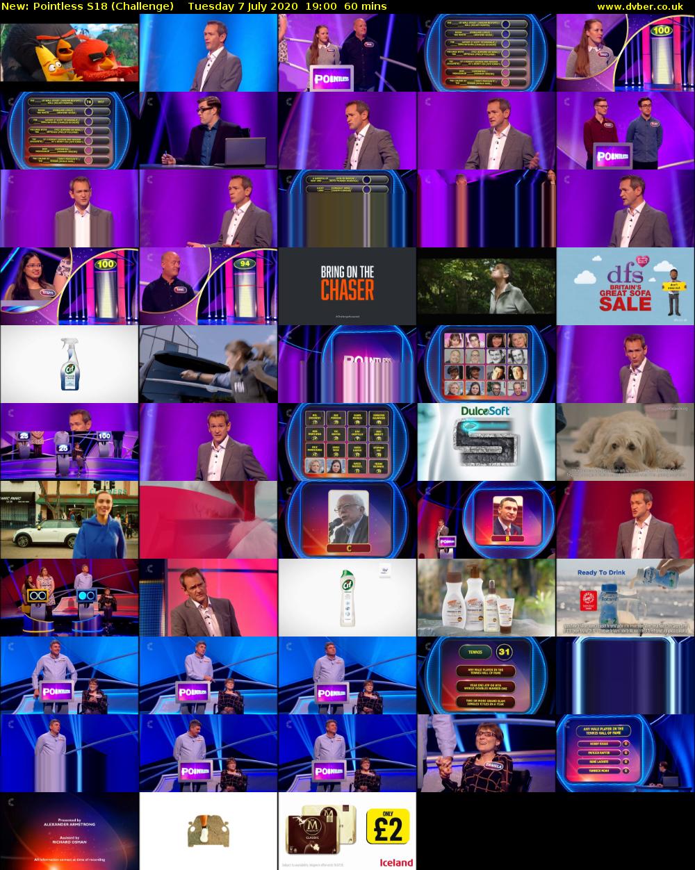 Pointless S18 (Challenge) Tuesday 7 July 2020 19:00 - 20:00